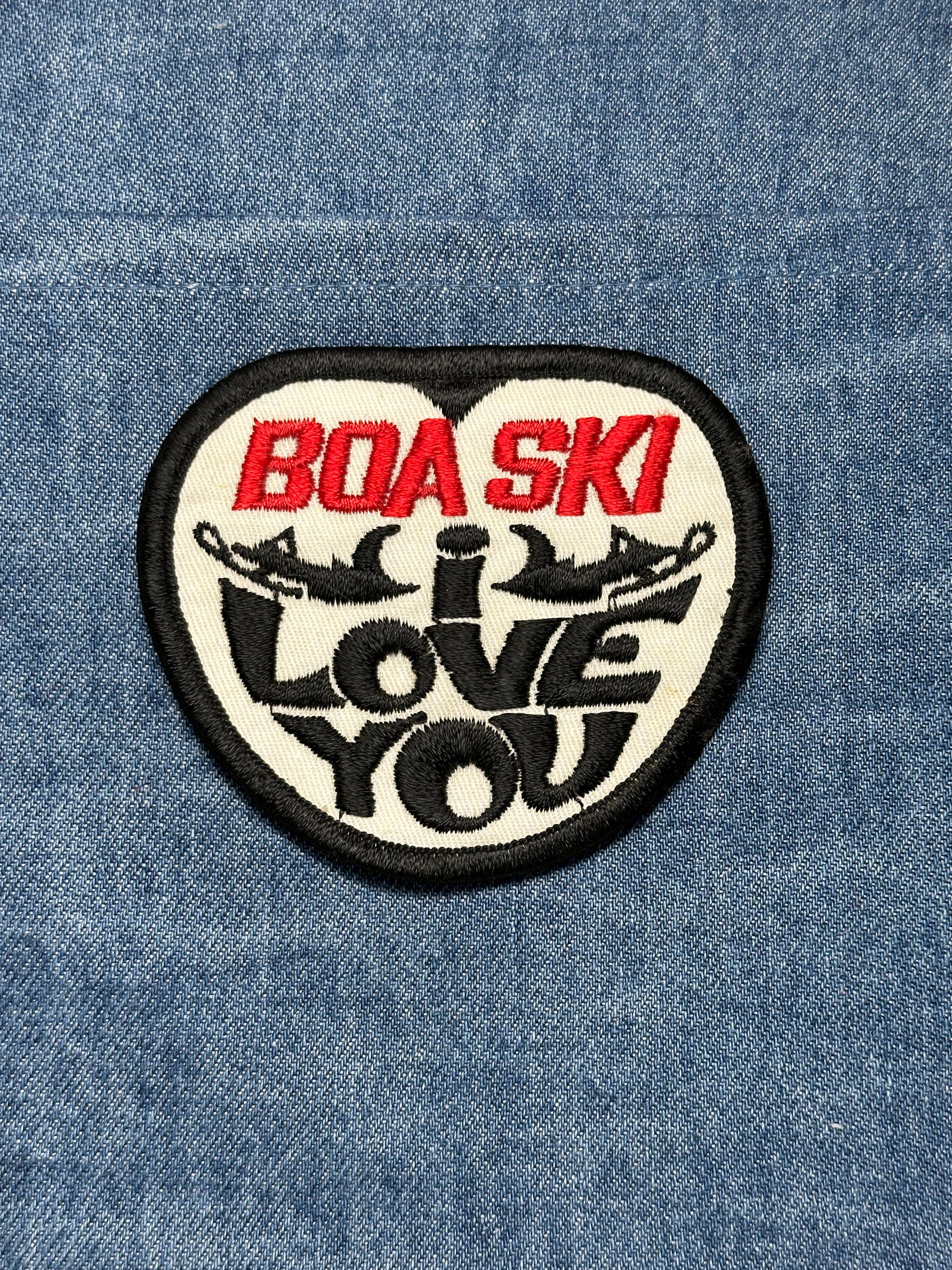 BOA SKI Collectable Patch: Red Black White - Retro Sports Accessory