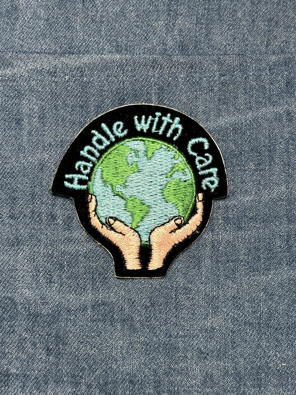 Earth Awareness Collectable Patch: Bold Black/Green - Eco Message Accessory