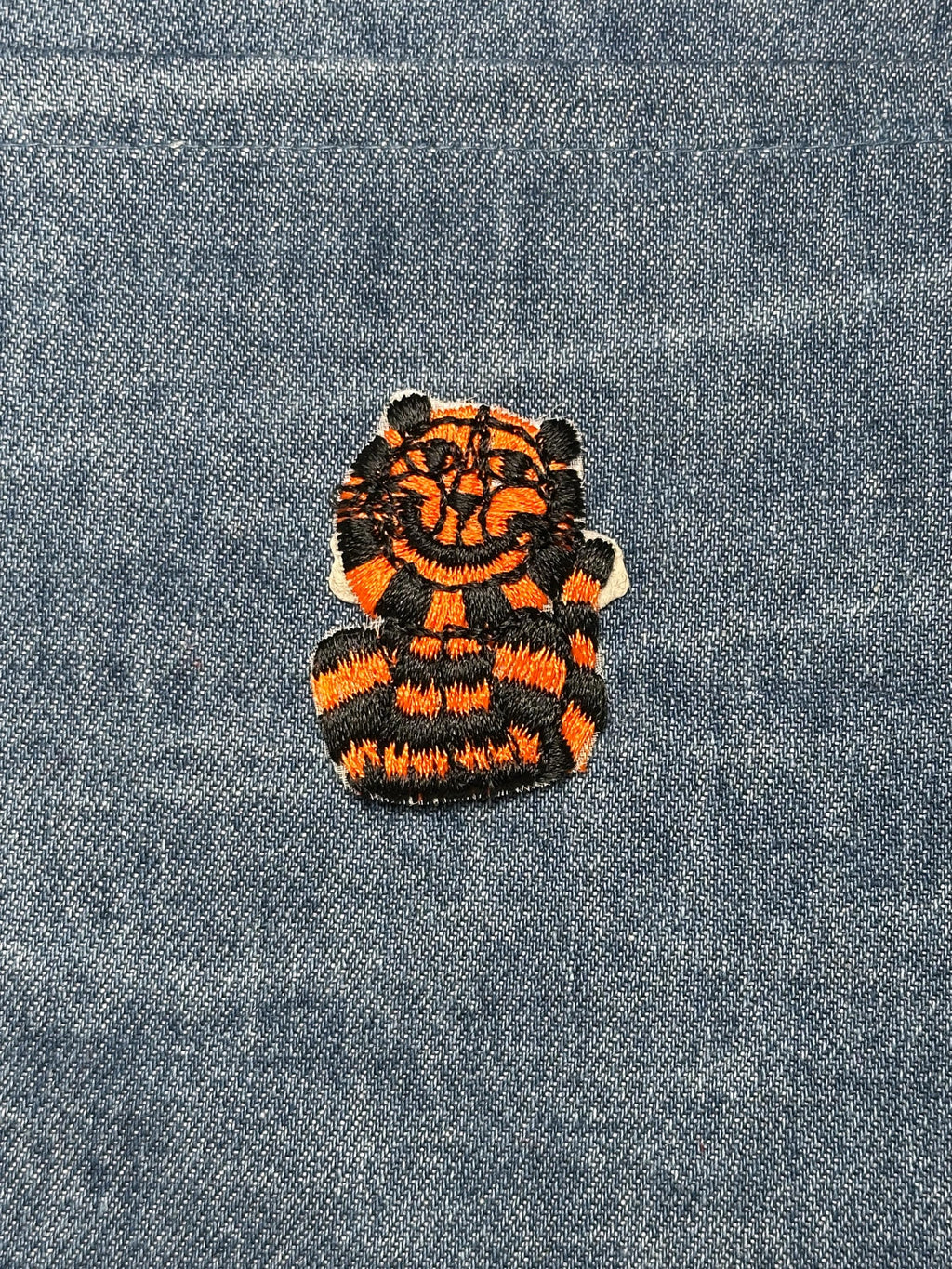 Tiger Cub Collectable Patch: Orange & Black - Vintage Animal Accessory