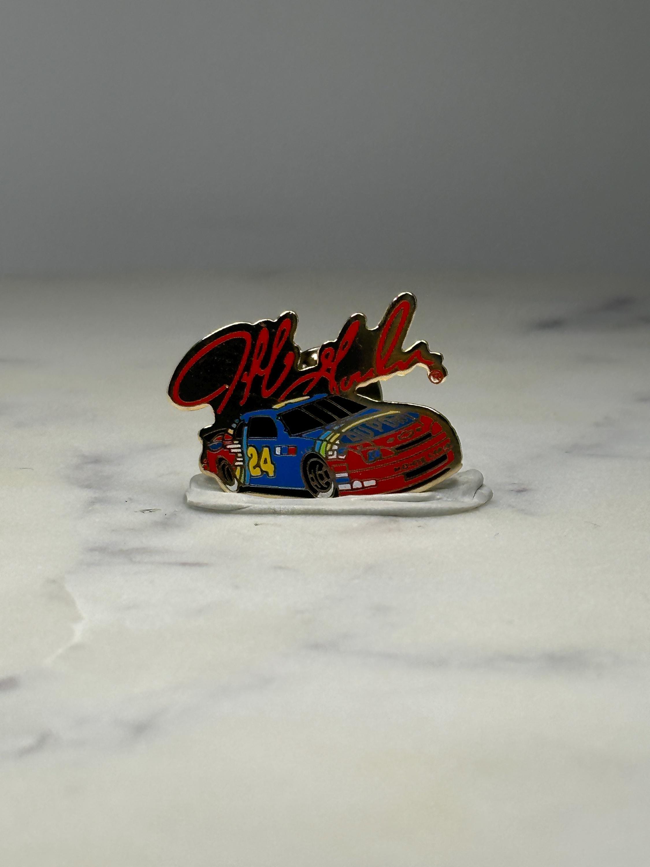 Jeff Gordon #24 NASCAR Pin: Colorful Enamel - 1990s Racing Accessory
