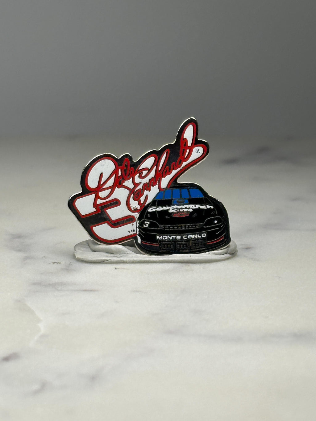 Dale Earnhardt #3 NASCAR Pin: Black Enamel - Racing Fan Accessory