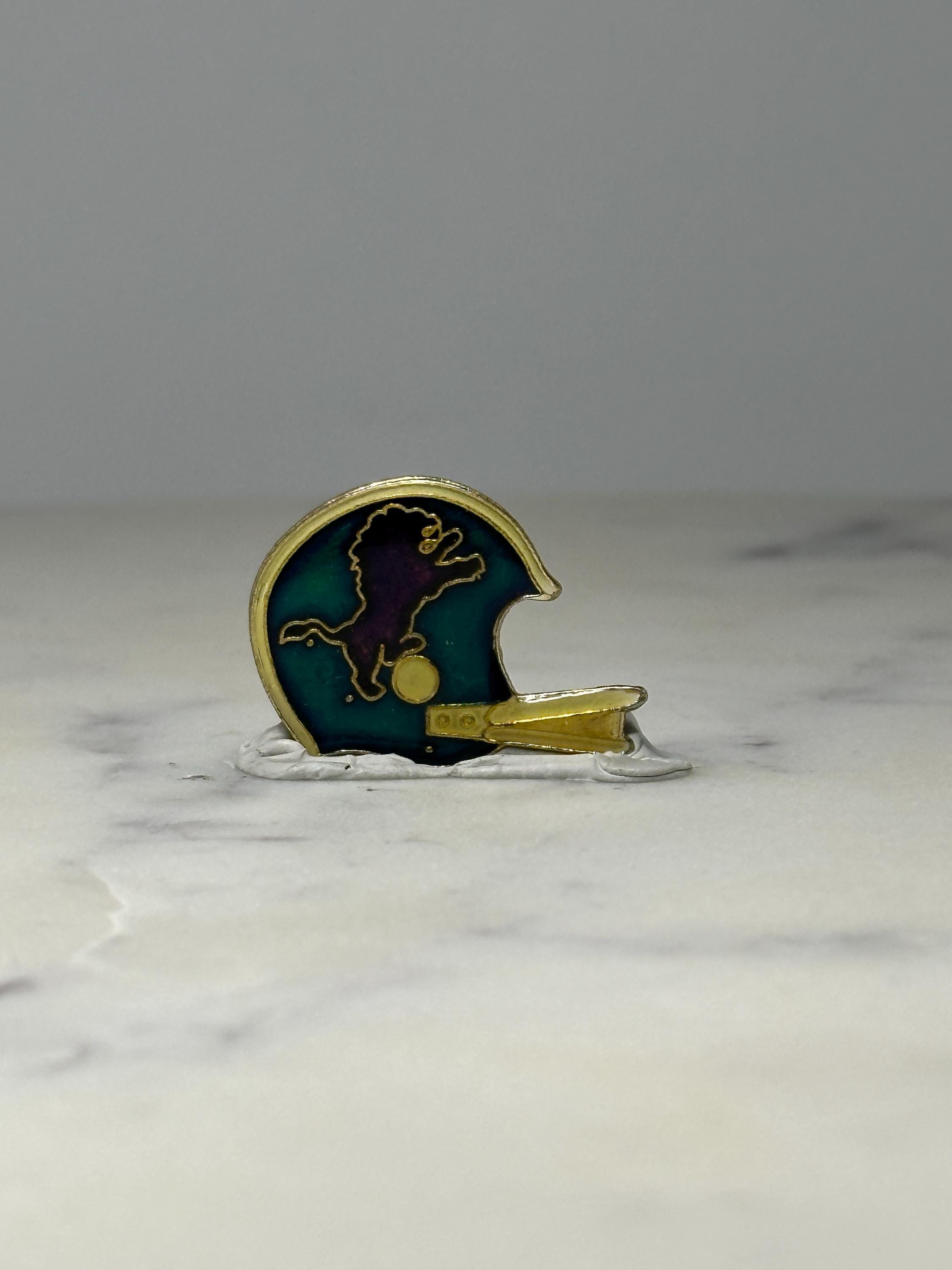 Vintage Detroit Lions Helmet Enamel Lapel Pin NFL Football Collectible