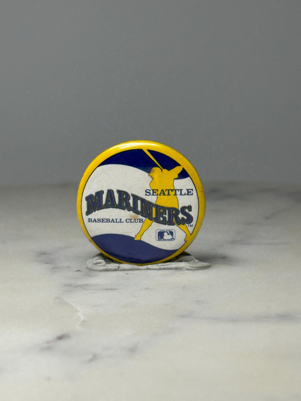 Seattle Mariners Baseball Pin: Blue Yellow Enamel - MLB Era