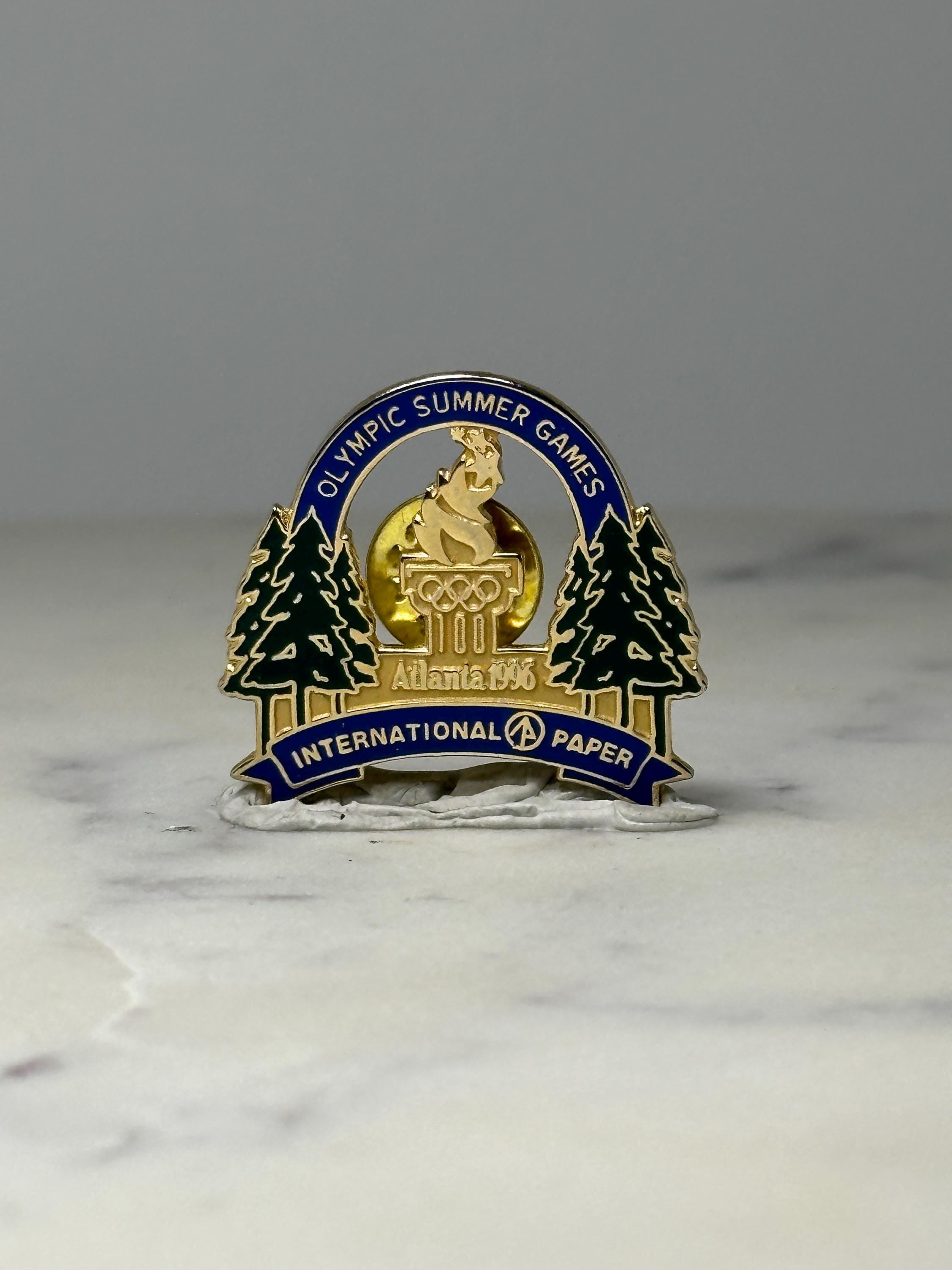 1996 Atlanta Olympic Games Pin: Gold Enamel - Corporate Sponsor