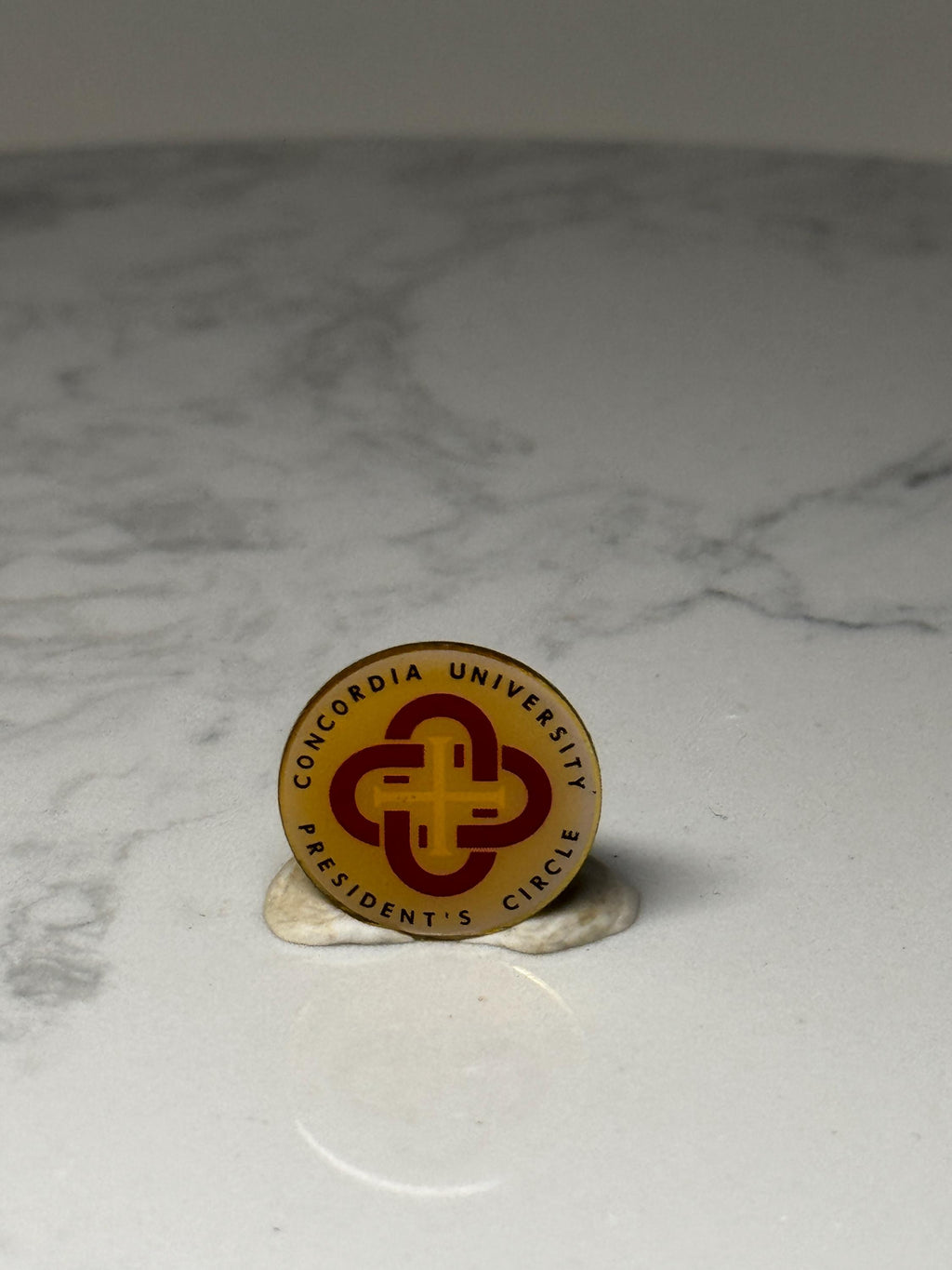 Concordia University President's Circle Pin: Red Gold Enamel - College