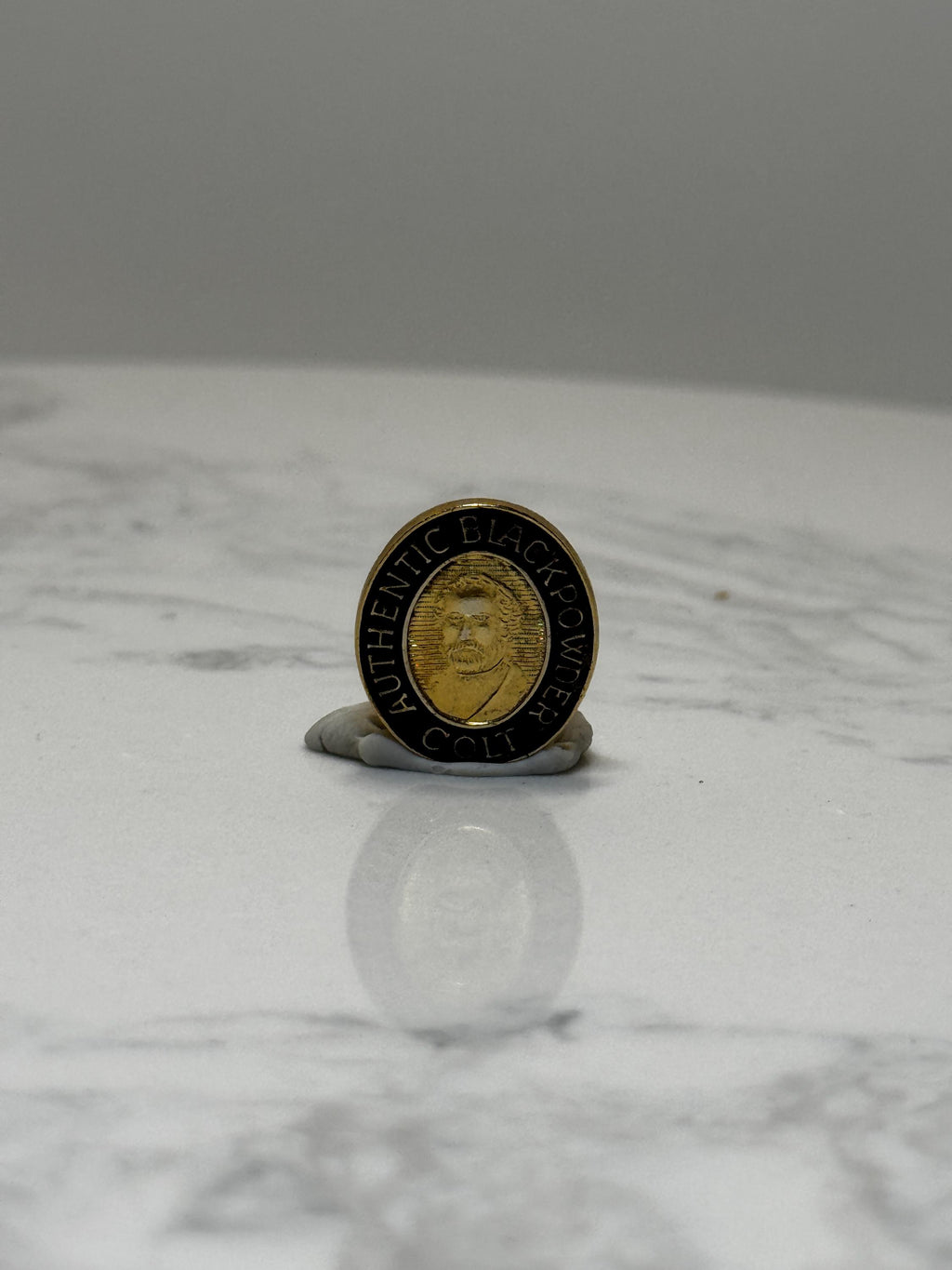Colt Blackpowder Pin: Gold & Black Enamel - Western Collector Accessory
