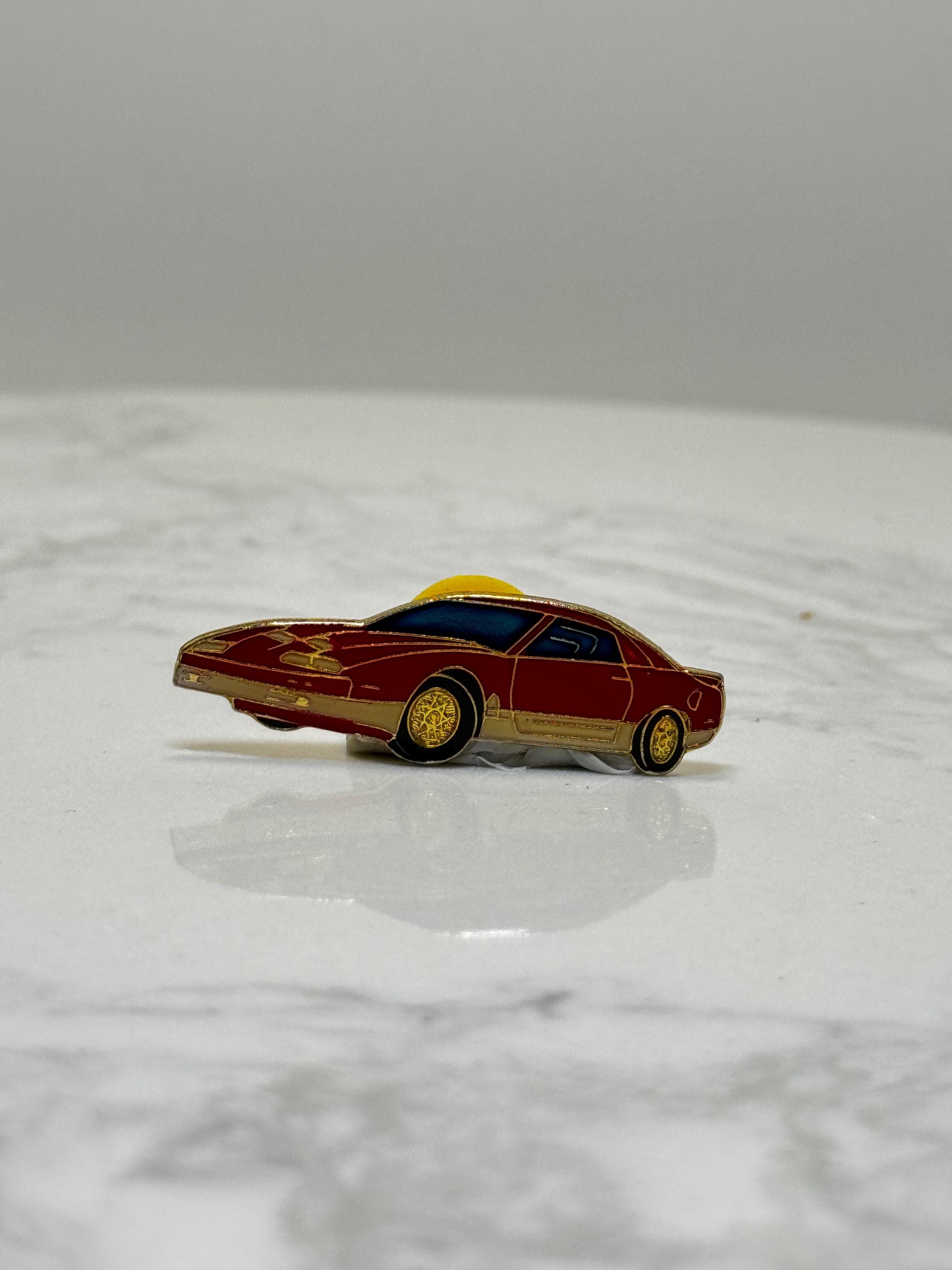1969 Mustang Style Fastback Pin: Red Classic Muscle Car - Enamel Pin