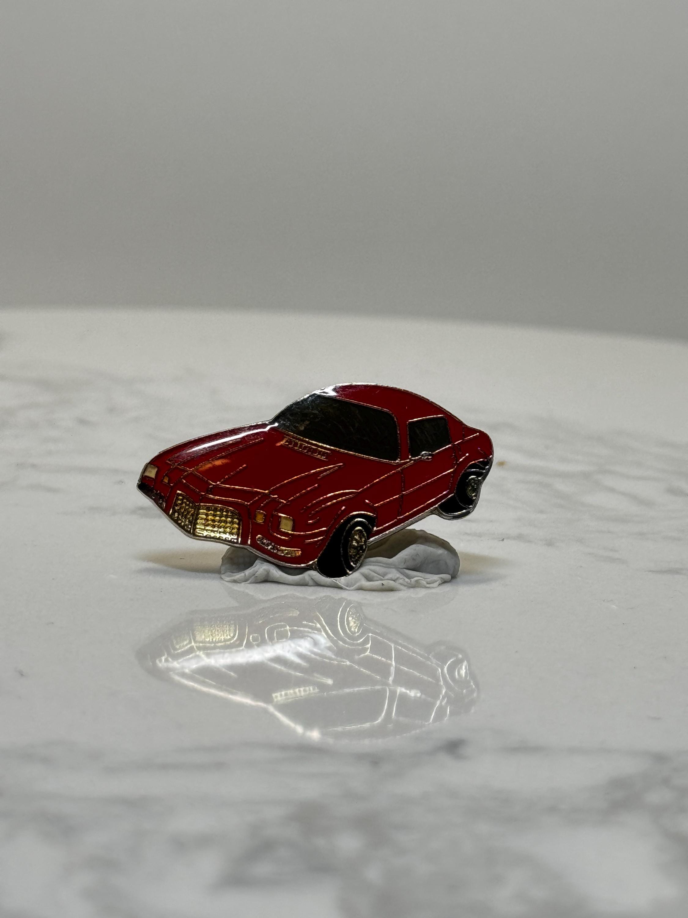 1971 Firebird Style Pin: Red Classic 70s Muscle Car Enamel Pin