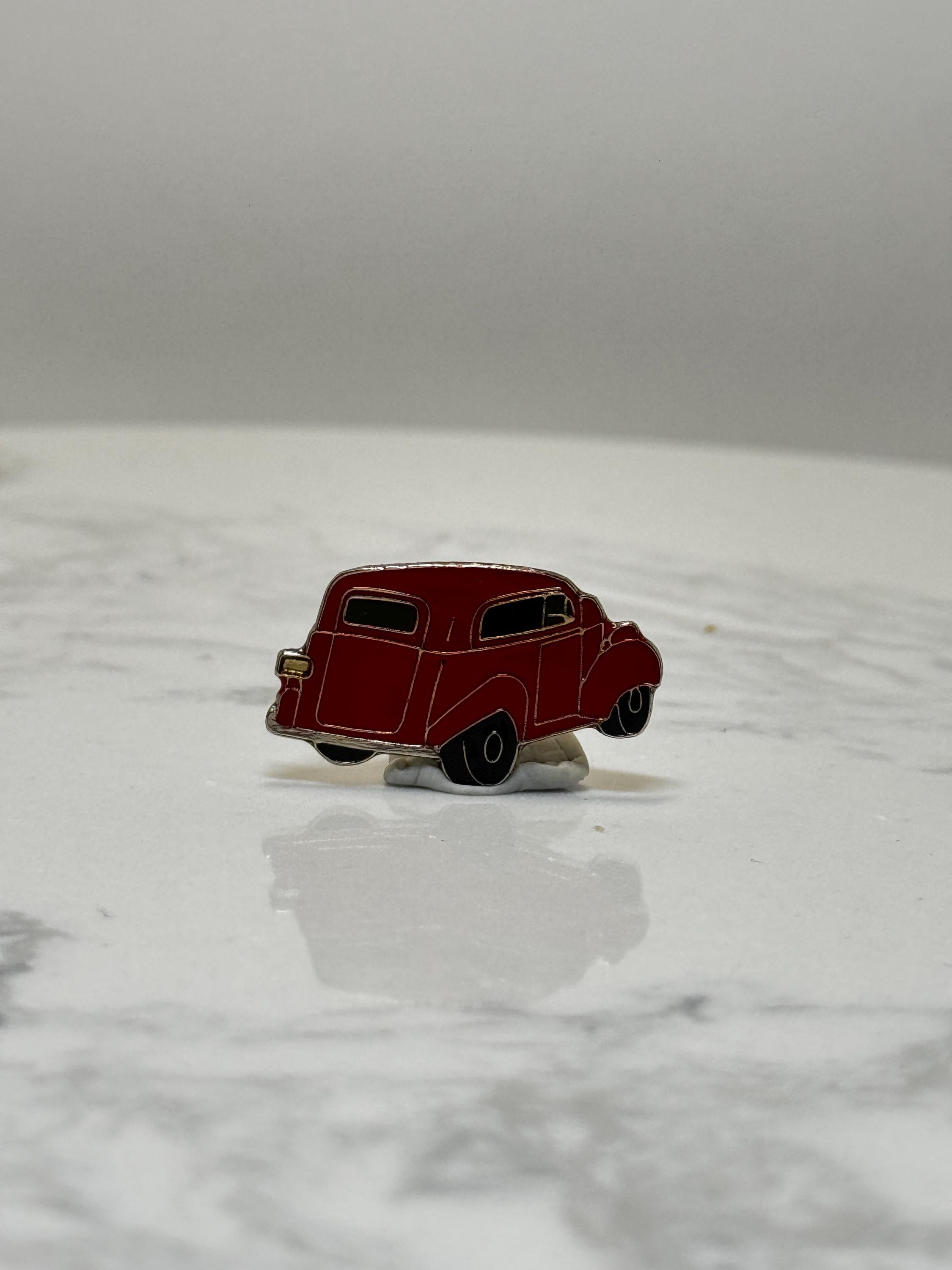1937 Ford Tudor Style Pin: 1930s Classic Coupe Enamel Car Pin