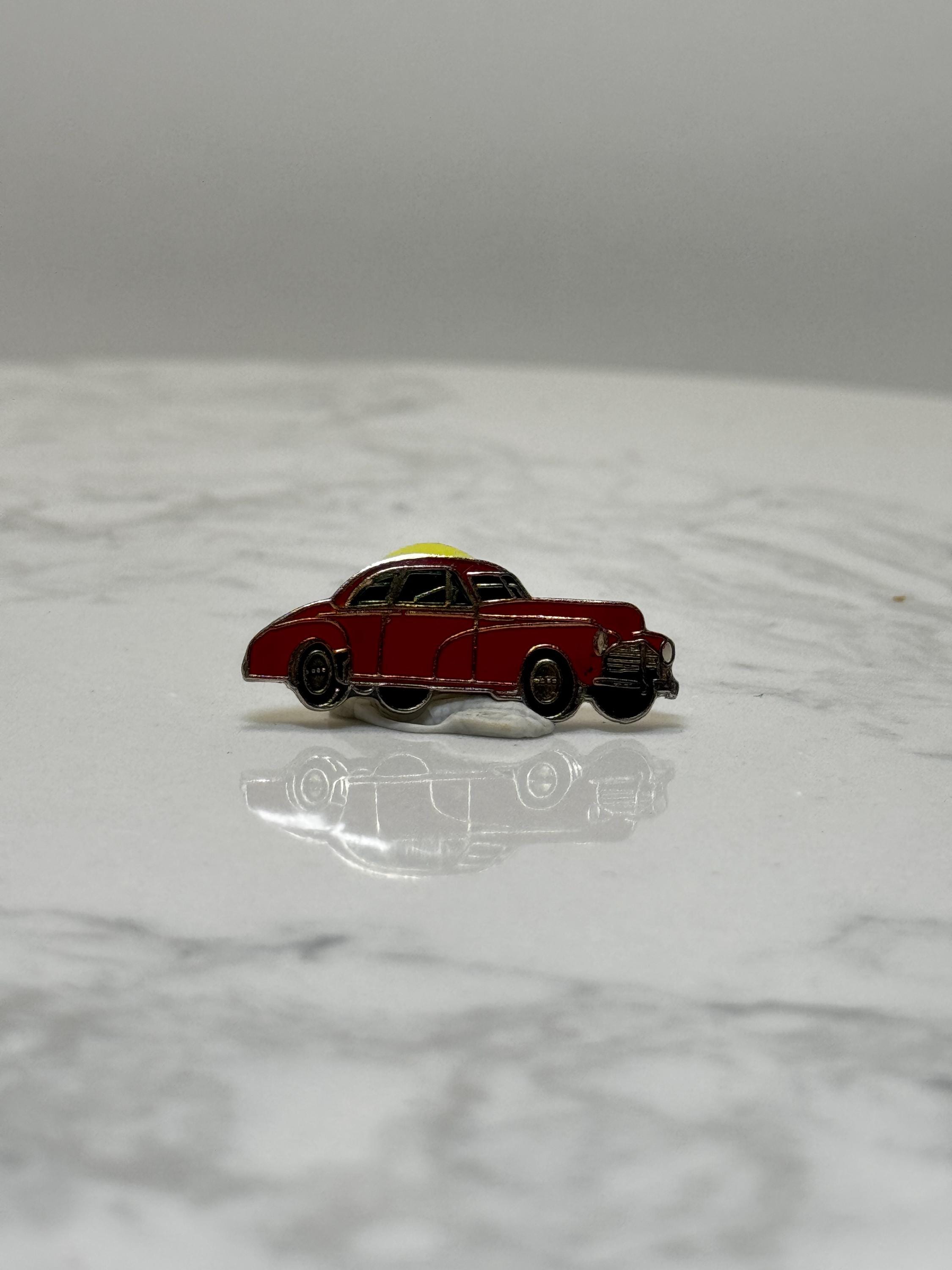 1948 Fleetmaster Style Pin: Red Classic 40s Coupe Enamel Car Pin