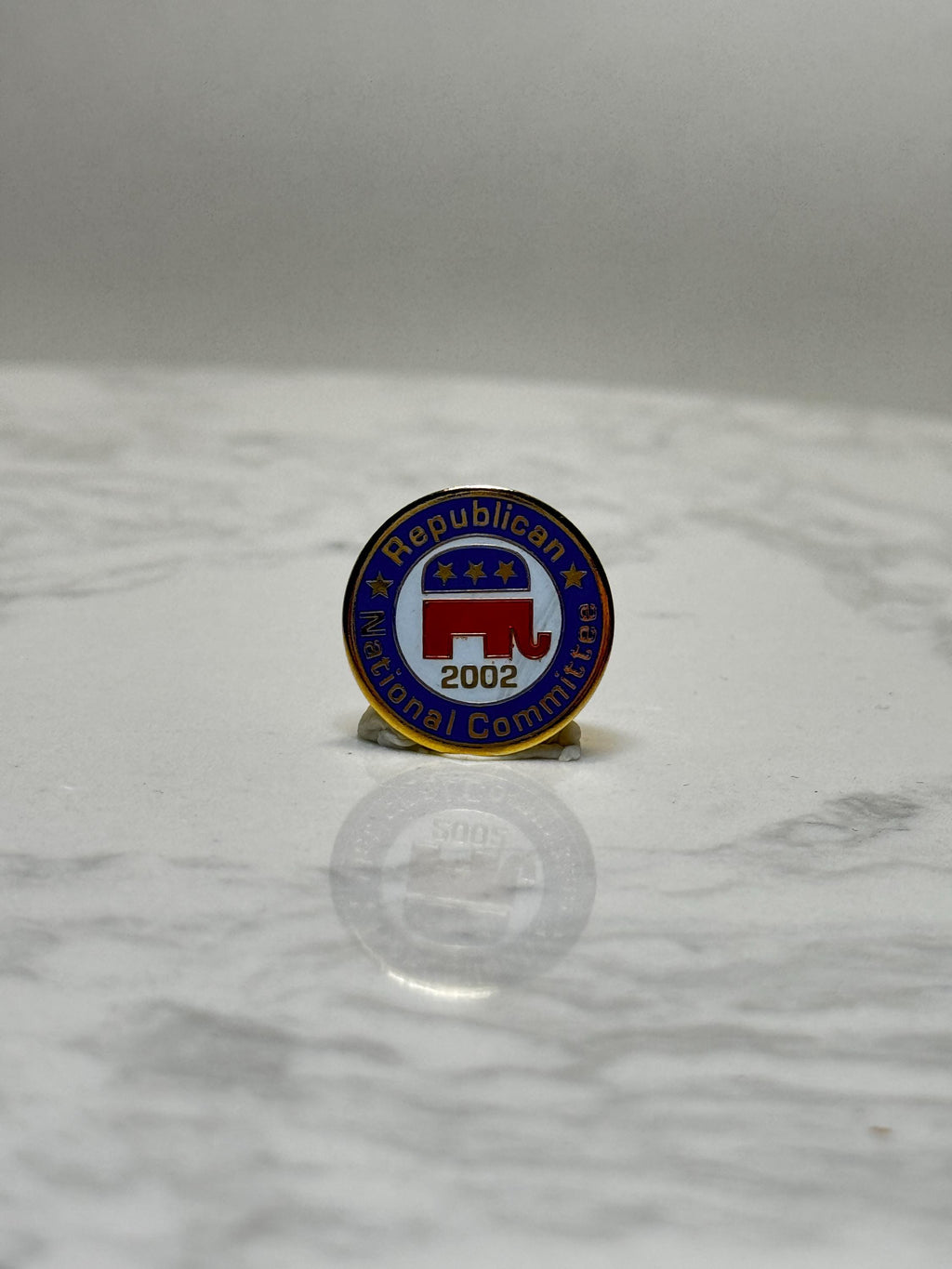 Republican National Committee Pin: Red White Blue Enamel - 2002 Political Accessory