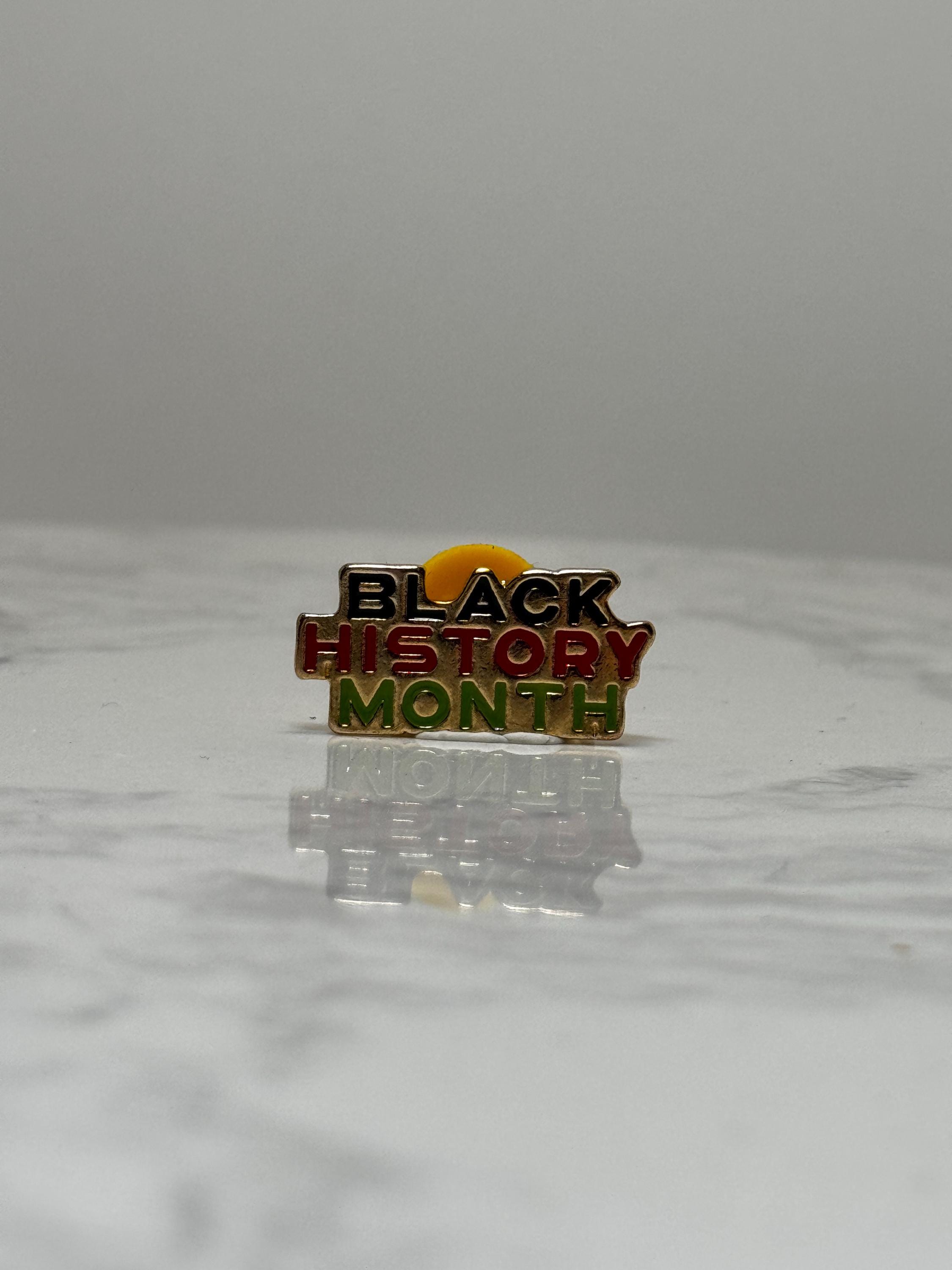 Black History Month Lapel Pin: Multicolor Enamel - Cultural Pride Accessory