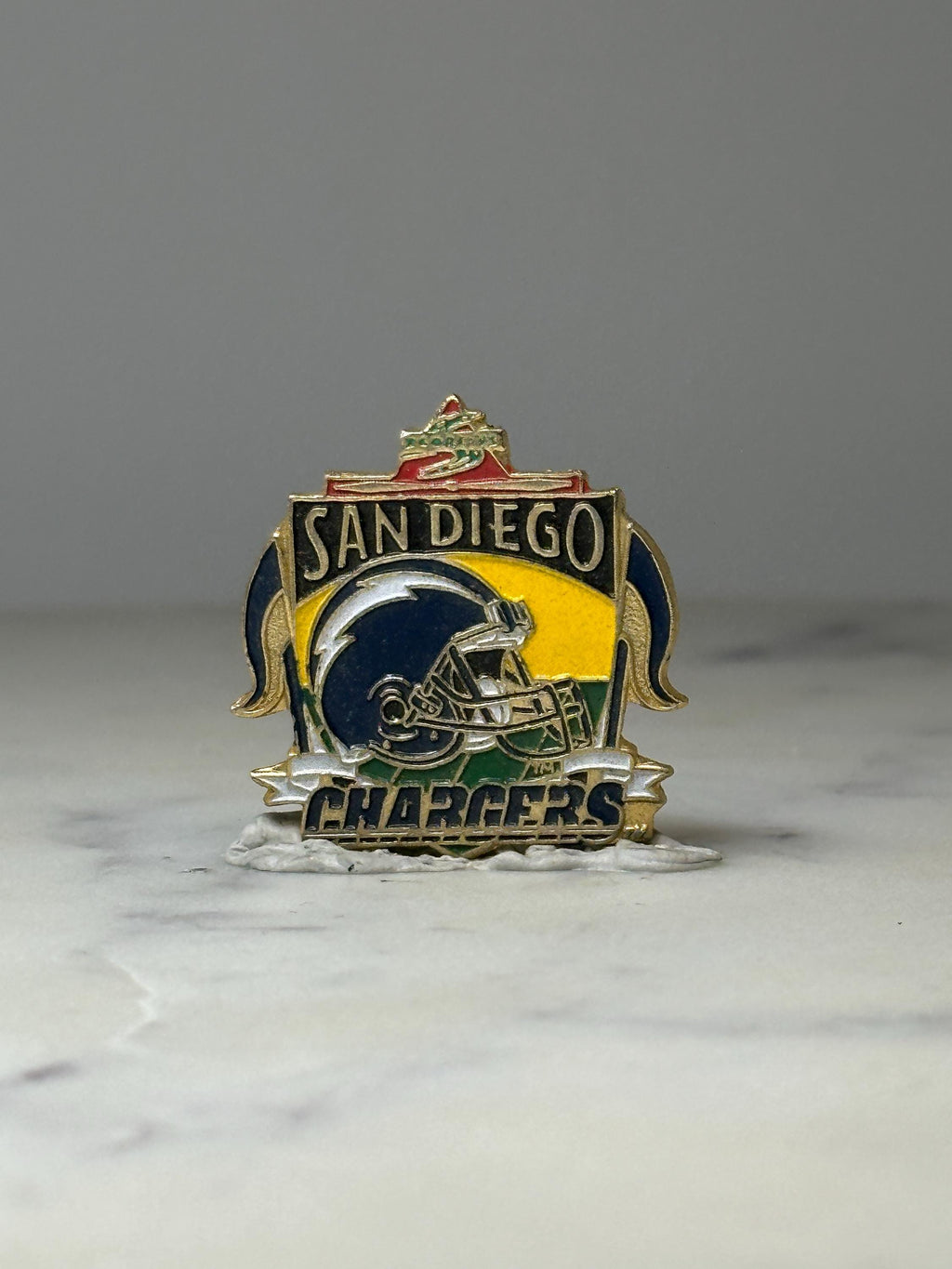 San Diego Chargers Football Pin: Enamel Logo - NFL Vintage Accessory