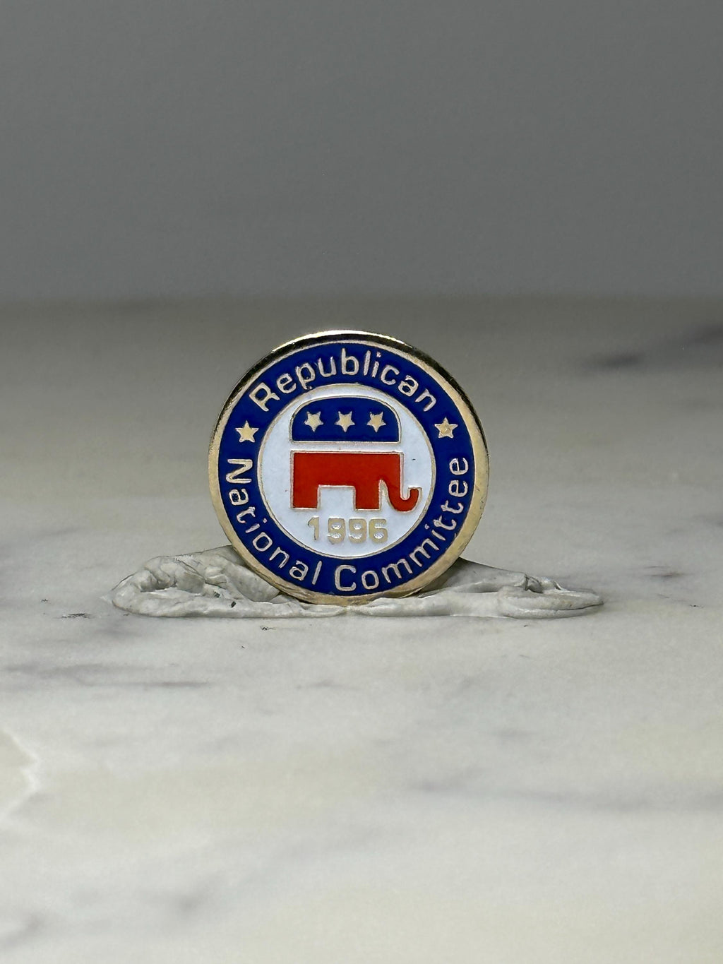 Republican National Committee Lapel Pin: Enamel Red White Blue - 1996 Political Accessory