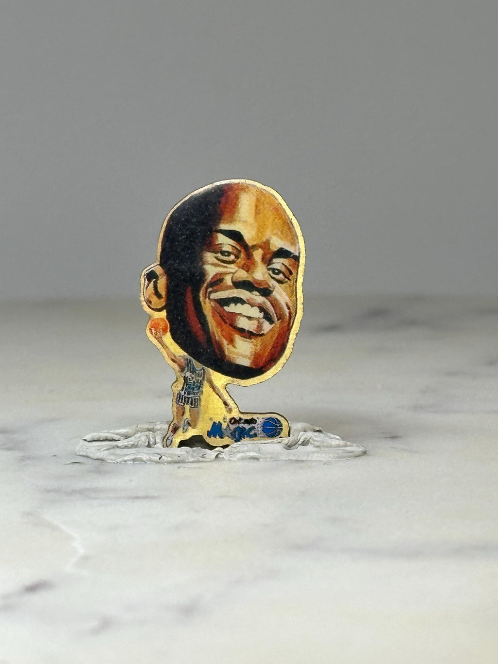Vintage Shaquille O’Neal Pinheads Pin: Orlando Magic NBA Lapel Pin – 90s Basketball Collectible