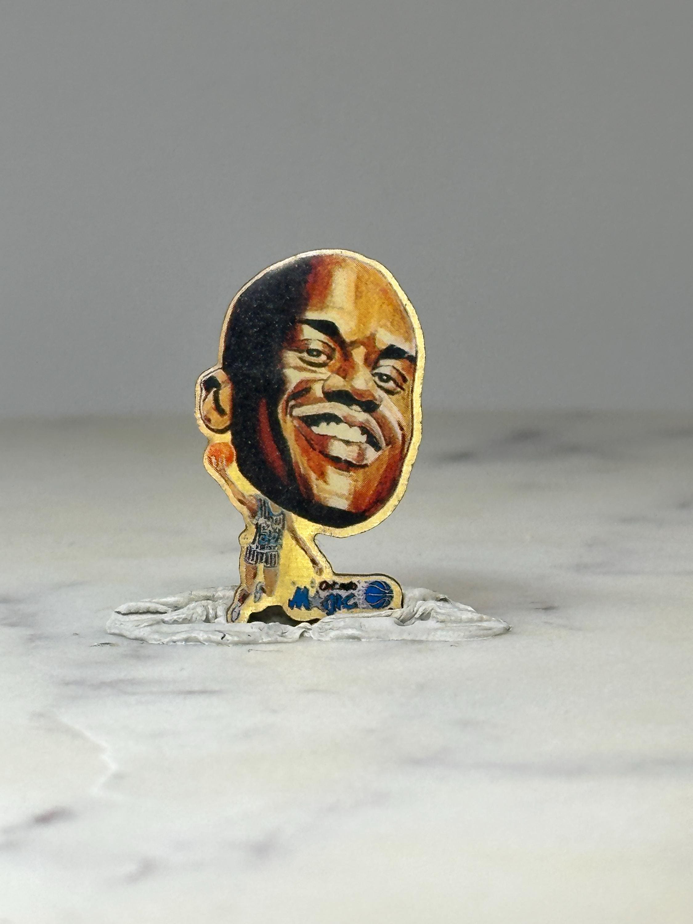 Vintage Shaquille O’Neal Pinheads Pin: Orlando Magic NBA Lapel Pin – 90s Basketball Collectible