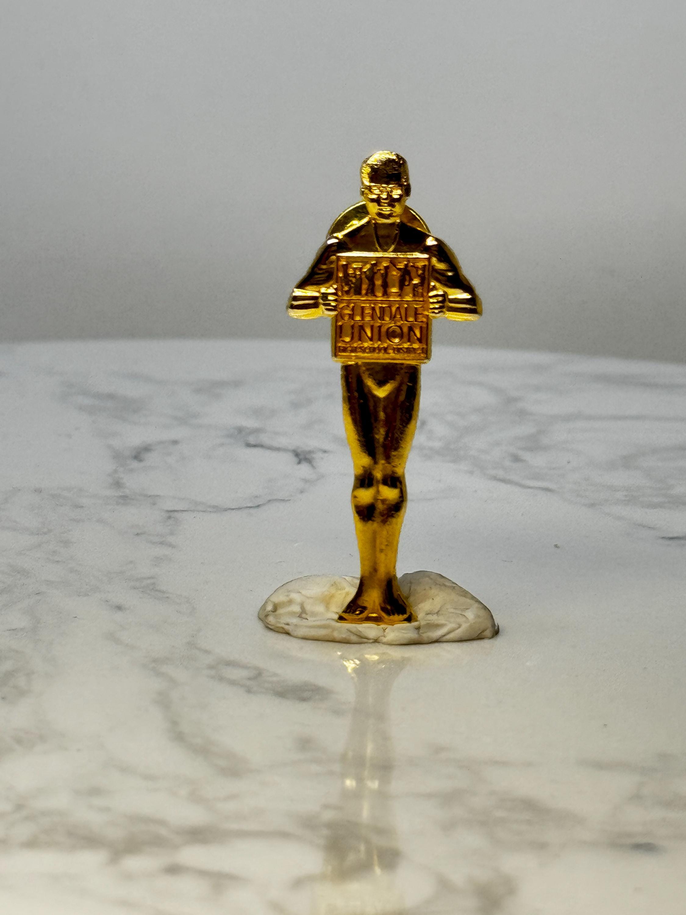 Vintage Glendale Union High School District Pin: Gold Tone - Education Pin