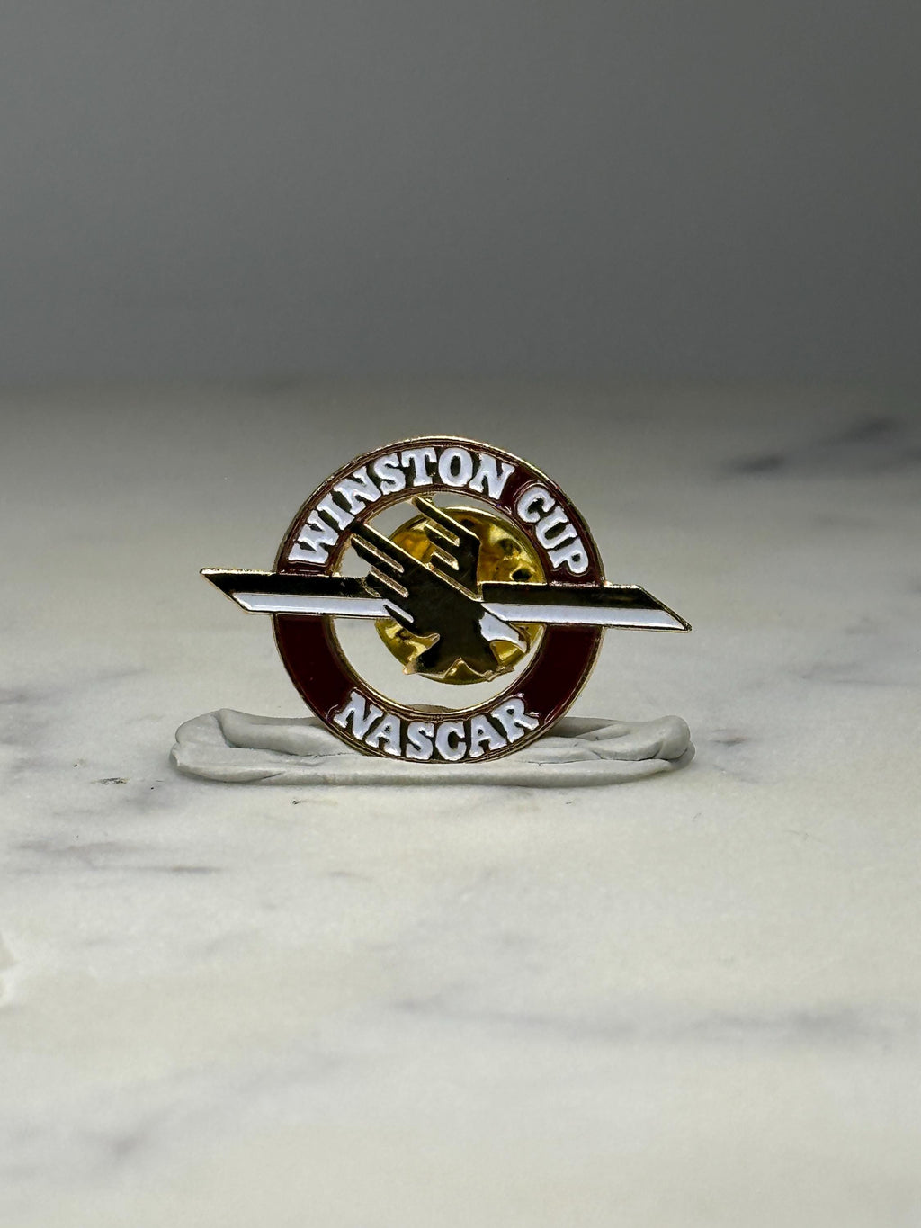 Winston Cup NASCAR Enamel Pin: Red Gold Racing - 1990s Accessory