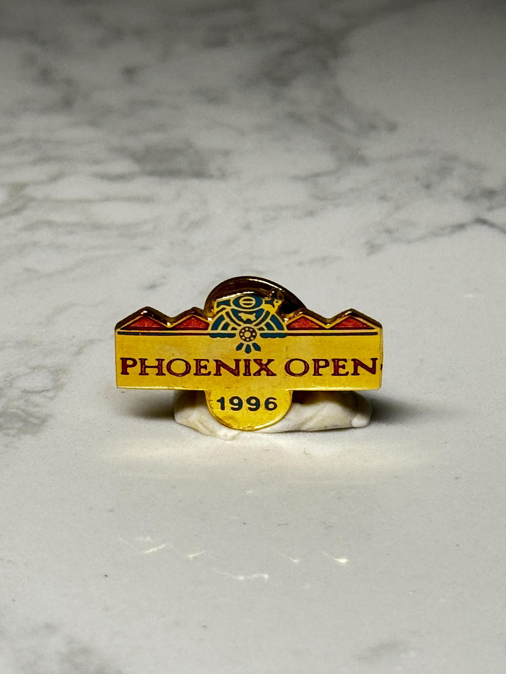 1996 Phoenix Open Golf Pin: Gold Enamel - PGA Tournament Accessory