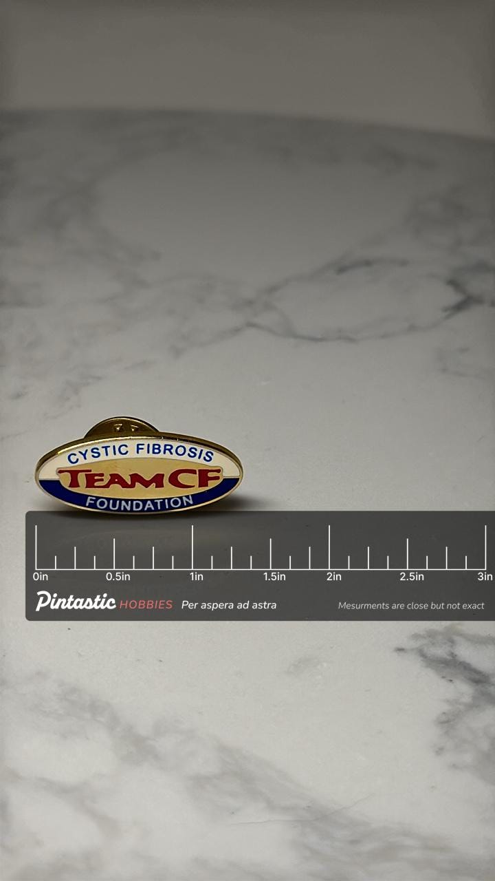 1996 Phoenix Open Golf Pin: Gold Enamel - PGA Tournament Accessory with ruler overlay for size reference