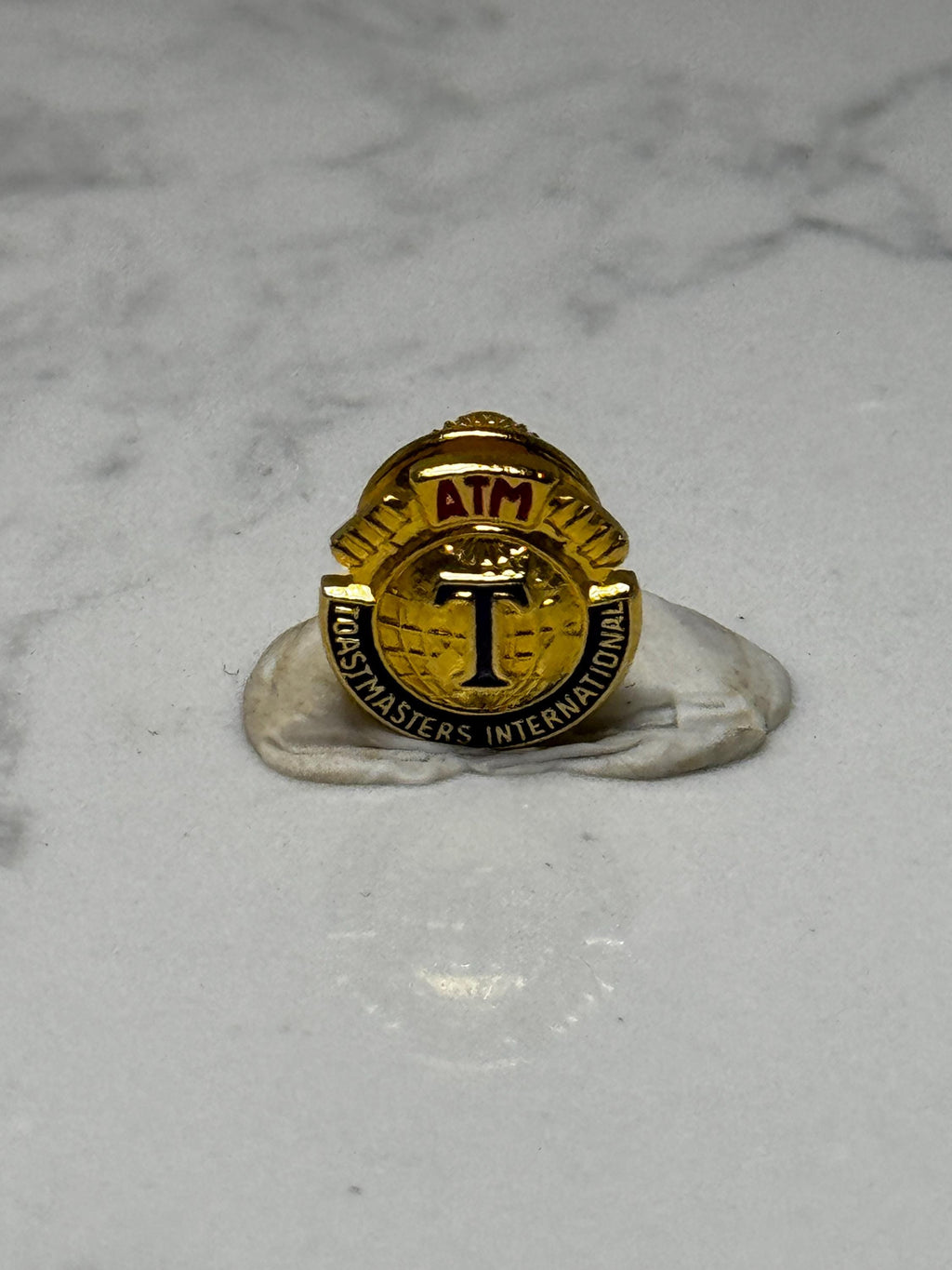 ATM Toastmasters International Lapel Pin: Gold Enamel - Award Accessory