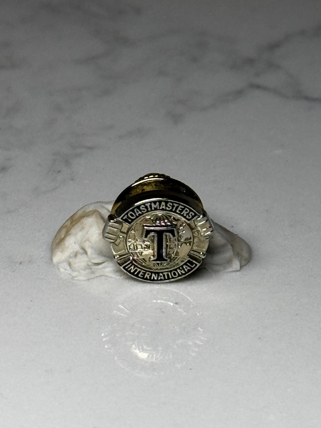Toastmasters International Lapel Pin: Gold Tone - Public Speaking Accessory