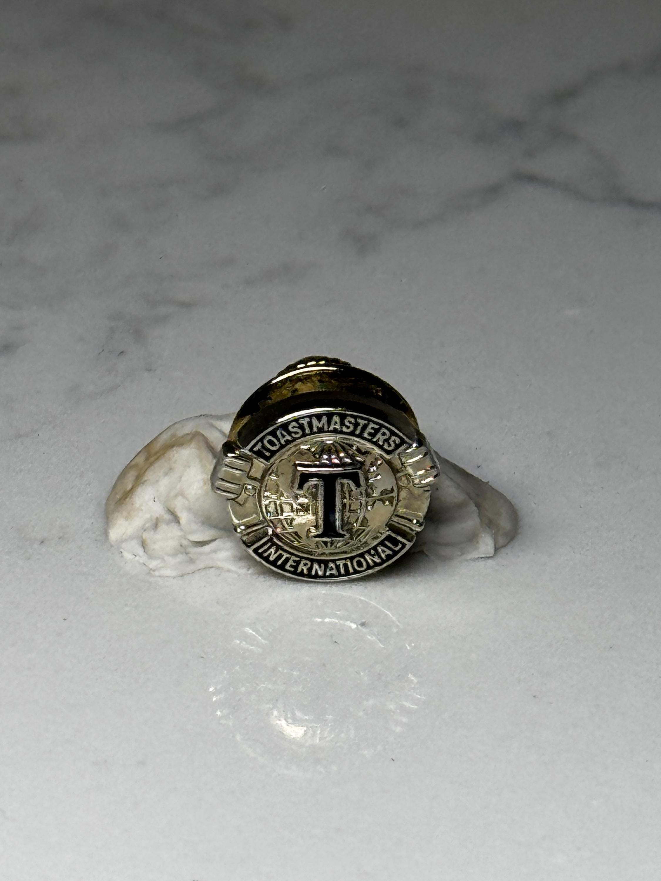 Toastmasters International Lapel Pin: Gold Tone - Public Speaking Accessory