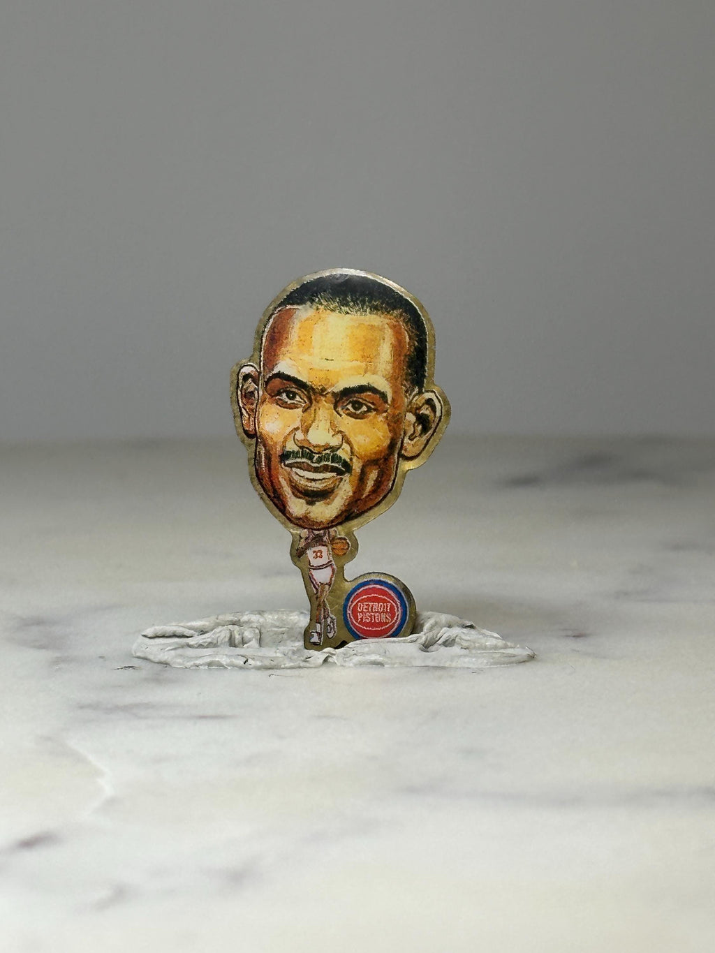 Vintage Joe Dumars Pinheads Pin: Detroit Pistons NBA Lapel Pin – 90s Basketball Collectible