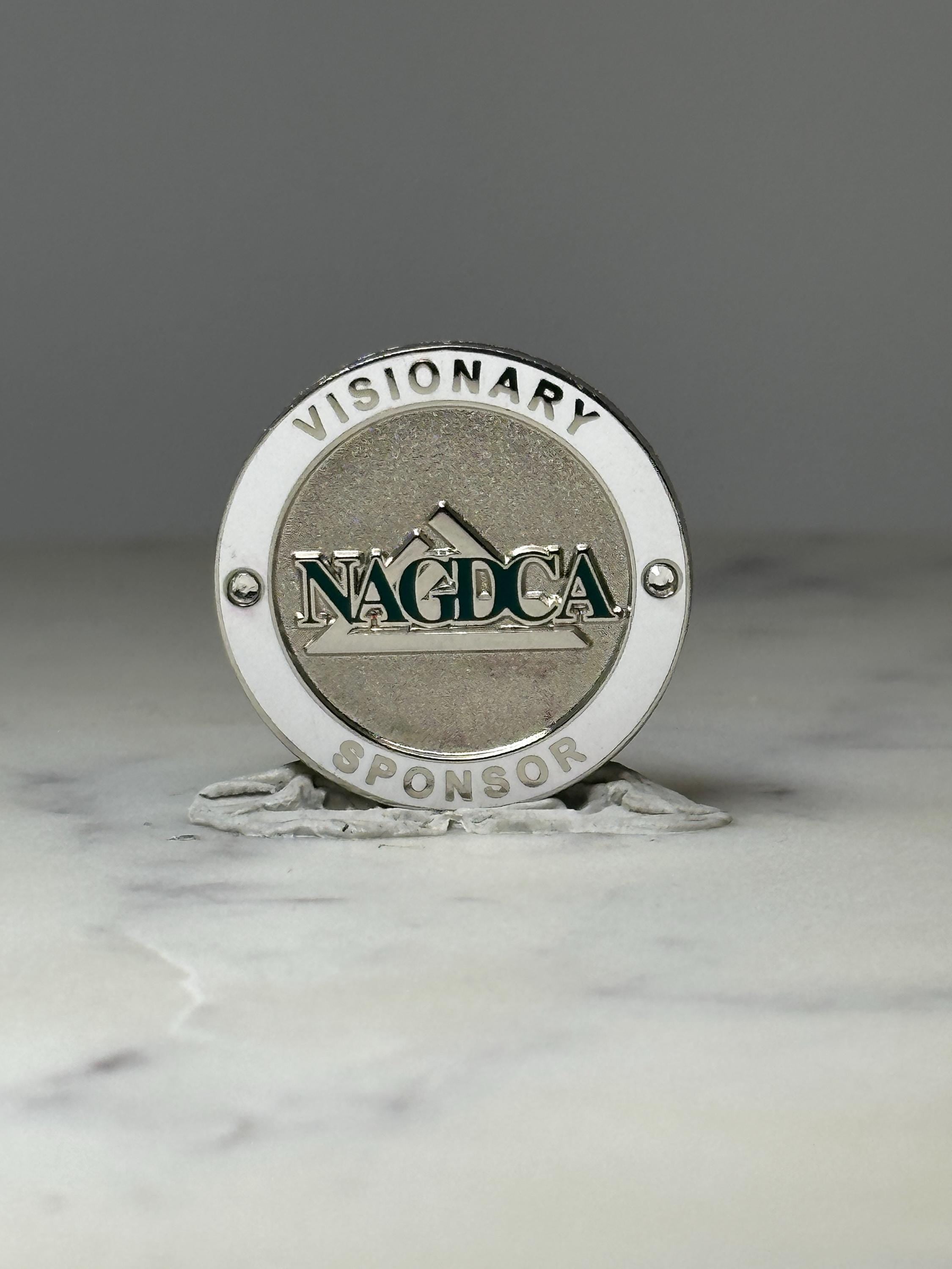 NAGDCA Visionary Sponsor Pin: Silver Tone Enamel - Corporate Award