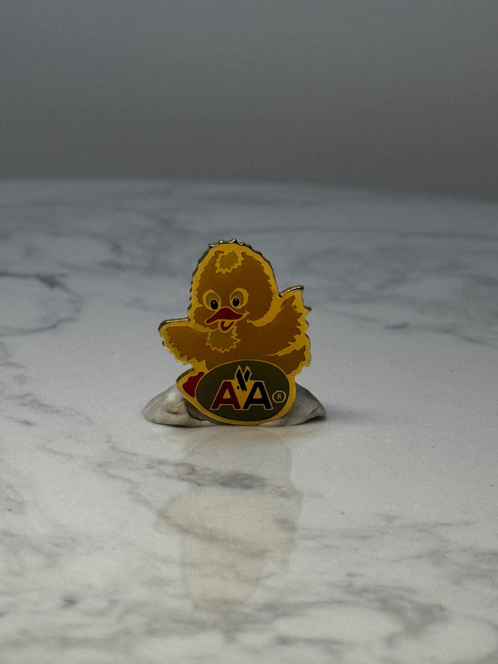 Vintage American Airlines Chick Lapel Pin: Yellow Enamel - Airline Memorabilia Hat Pin