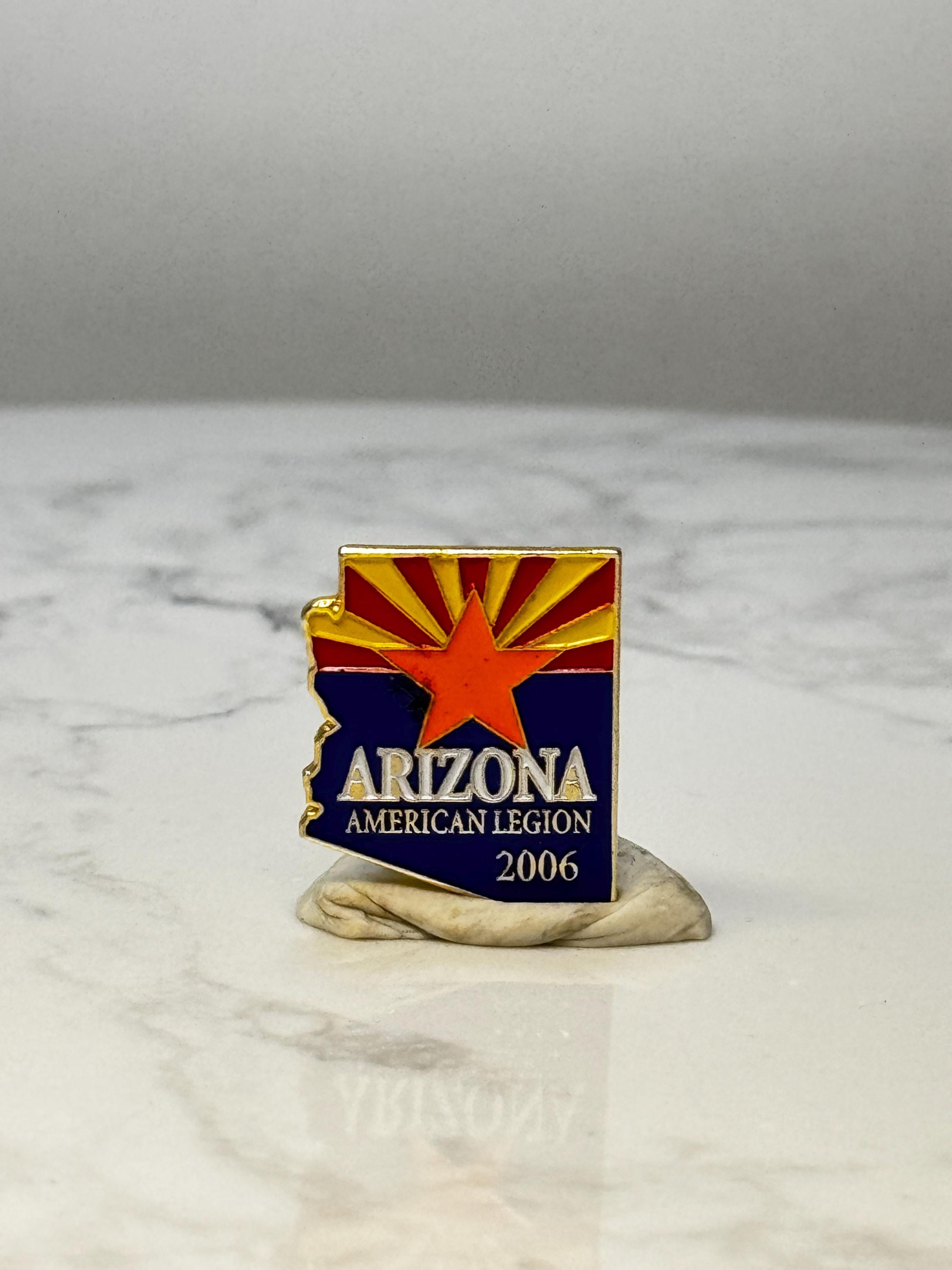 Arizona American Legion Lapel Pin: Enamel State Flag - 2006 Accessory