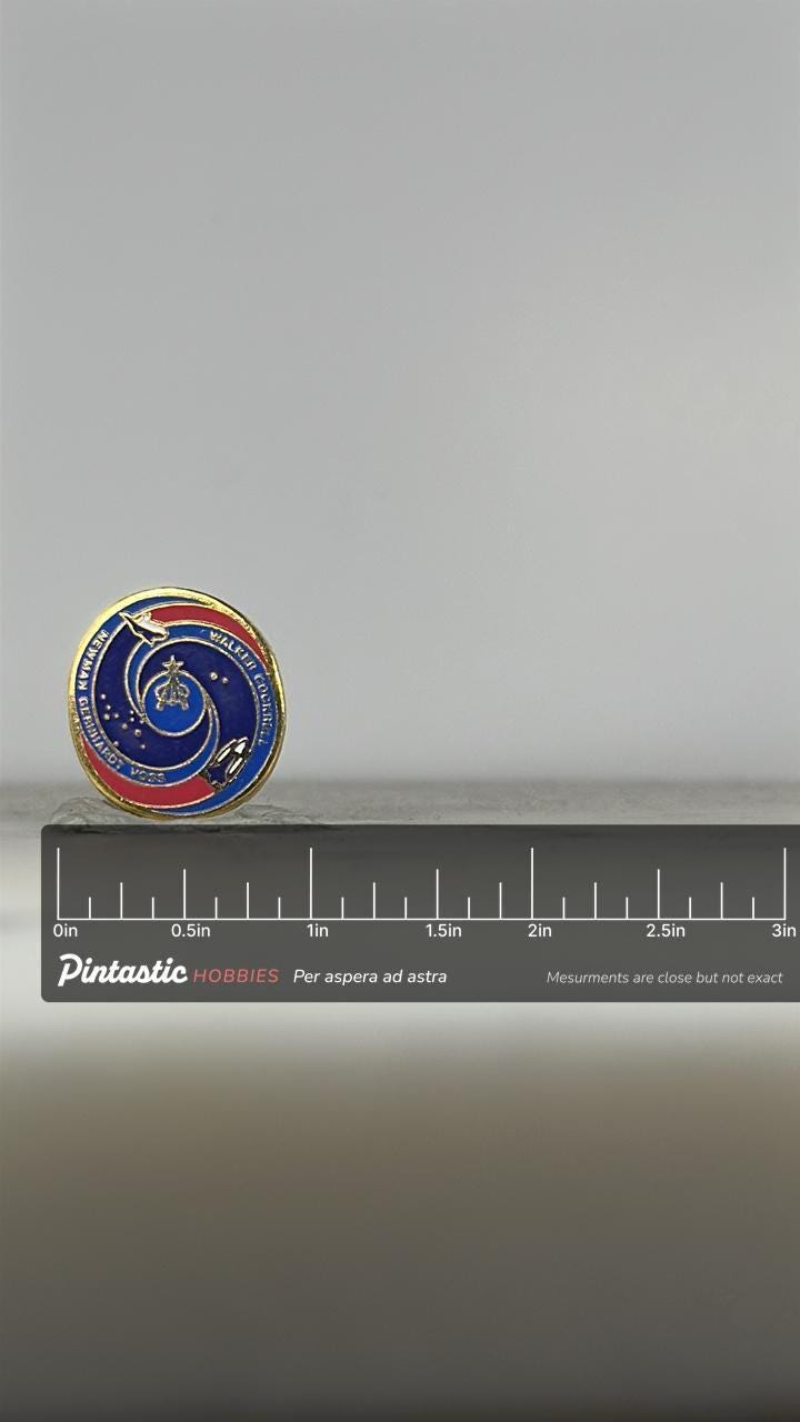 Nasa space shuttle endeavour sts-69 mission pin (1995) – walker, cockrell, newman, gernhardt, voss crew – vintage nasa collec