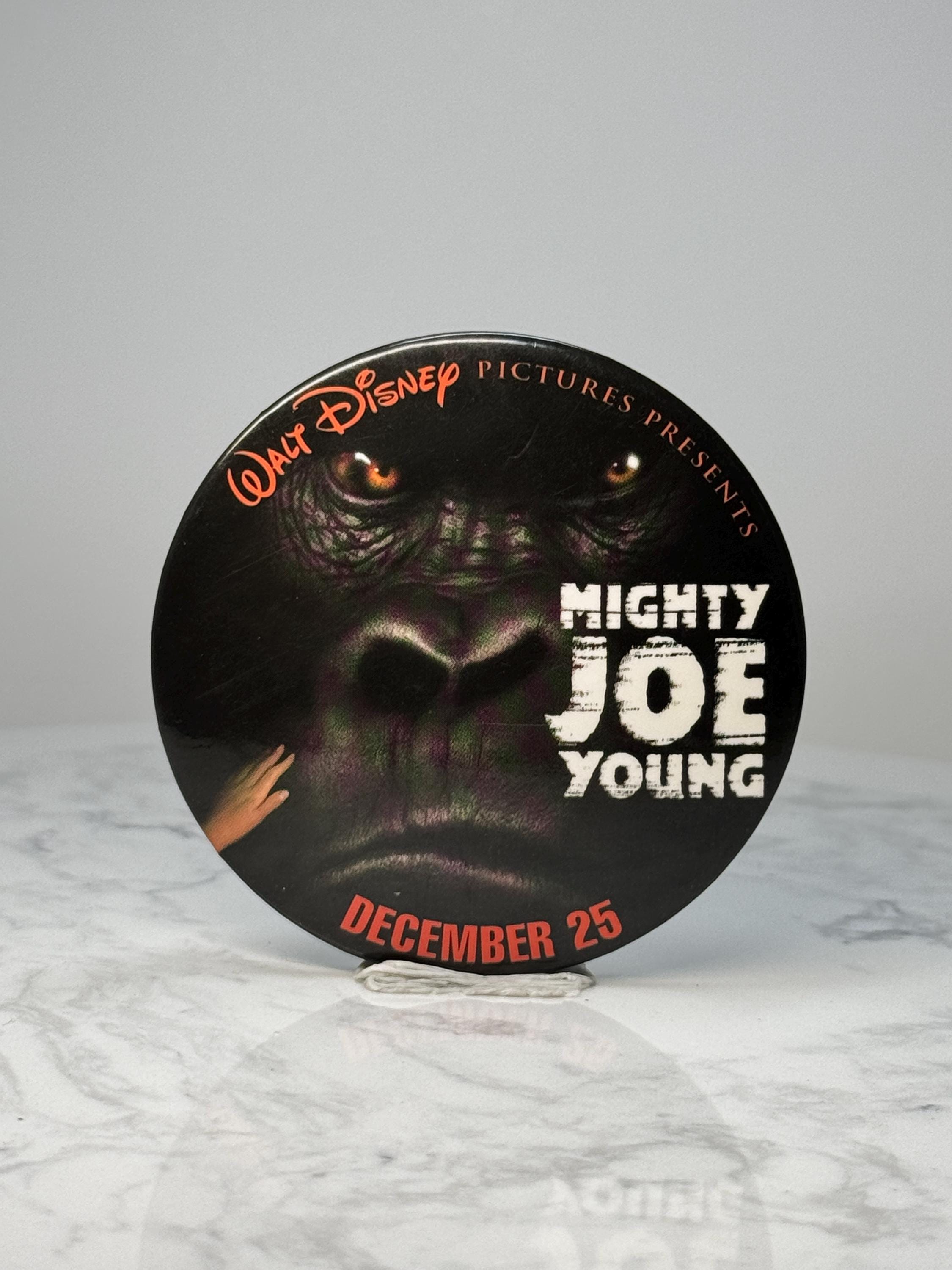 Vintage Mighty Joe Young Movie Pin: Black Promo Button - 1998 Disney Film Accessory
