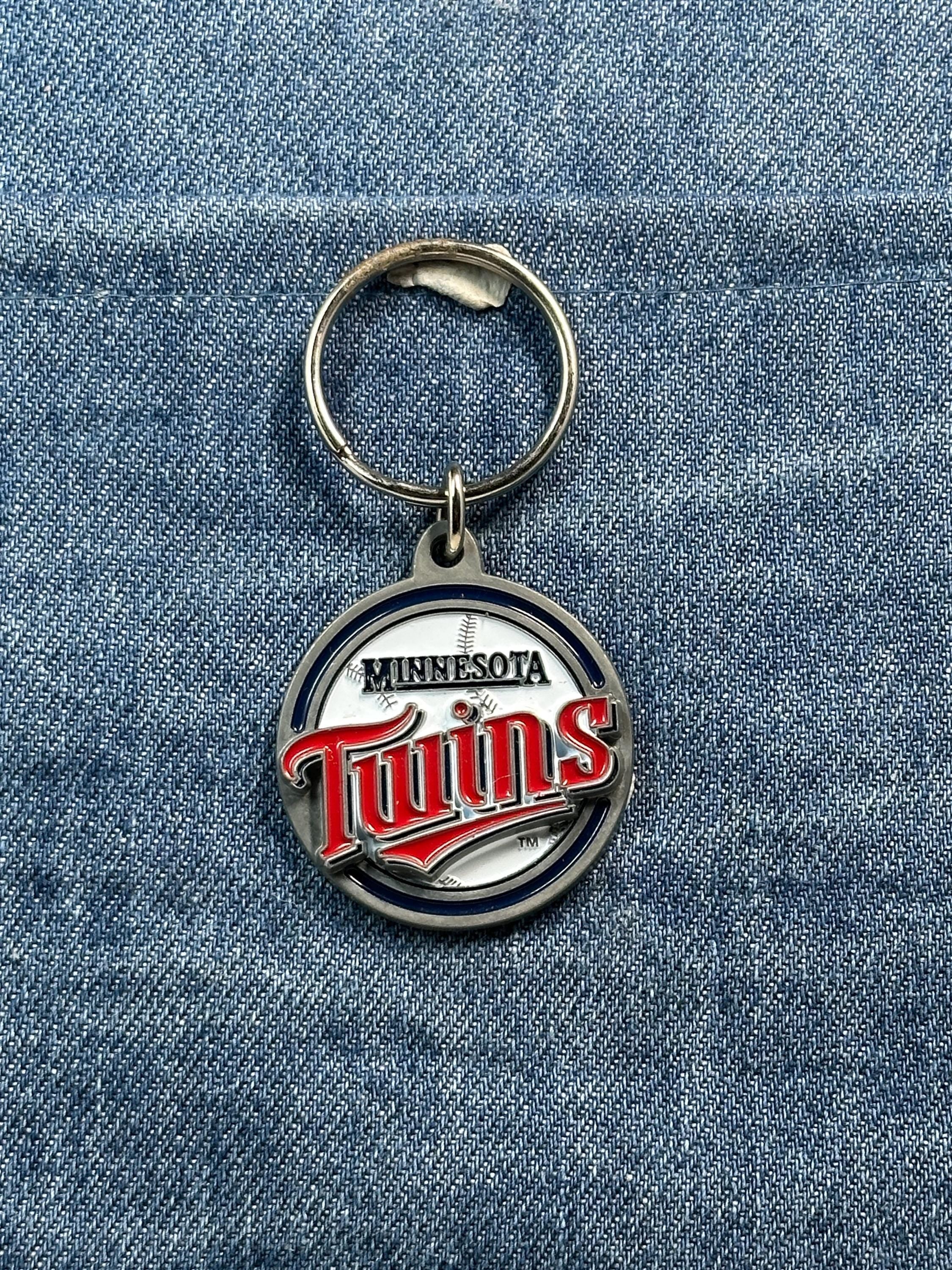 Vintage Minnesota Twins Keychain: Metal Enamel - MLB Sports Accessory
