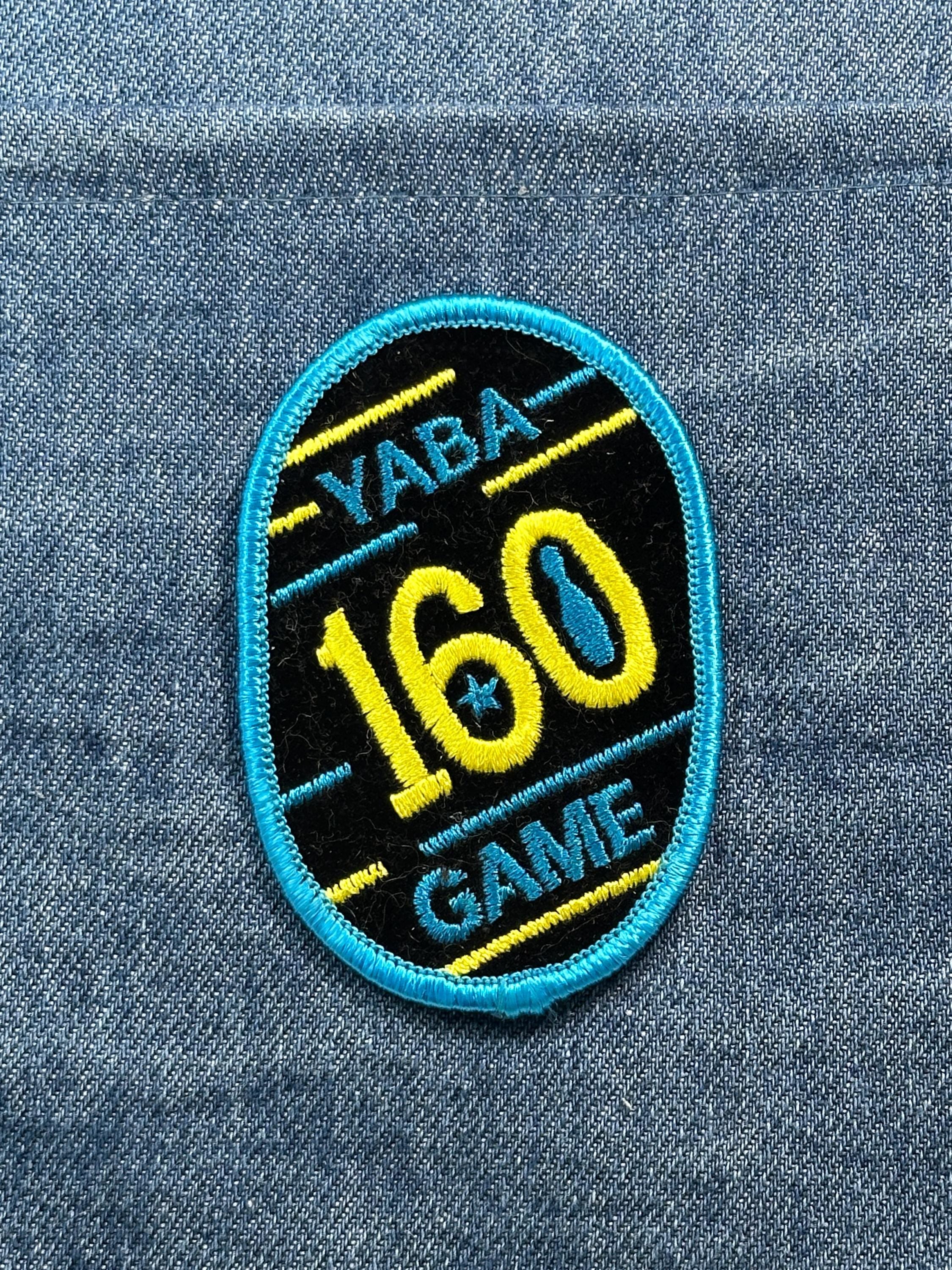 YABA 160 Game Patch: Black & Teal Neon - Retro Arcade Accessory