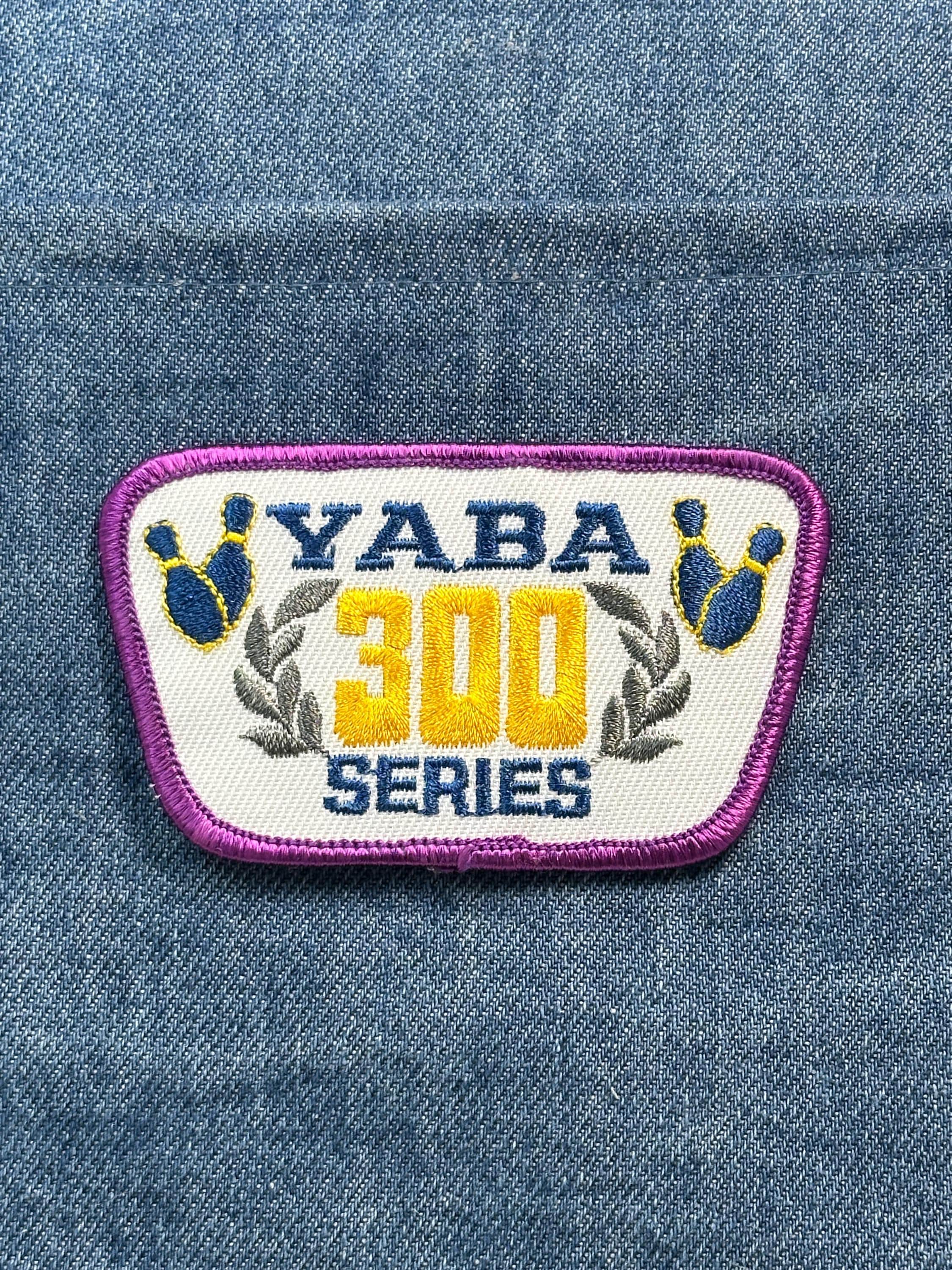 YABA 300 Series Patch: Purple Trim - Vintage Bowling Accessory
