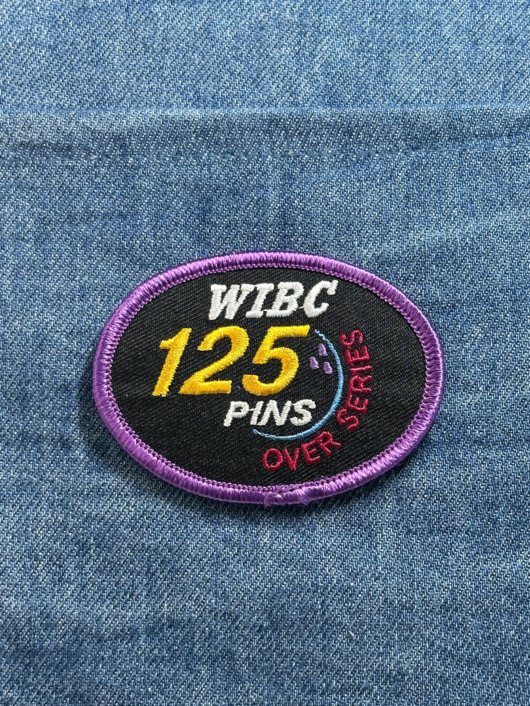 WIBC 125 Pins Patch: Purple Border - Bowling Accessory