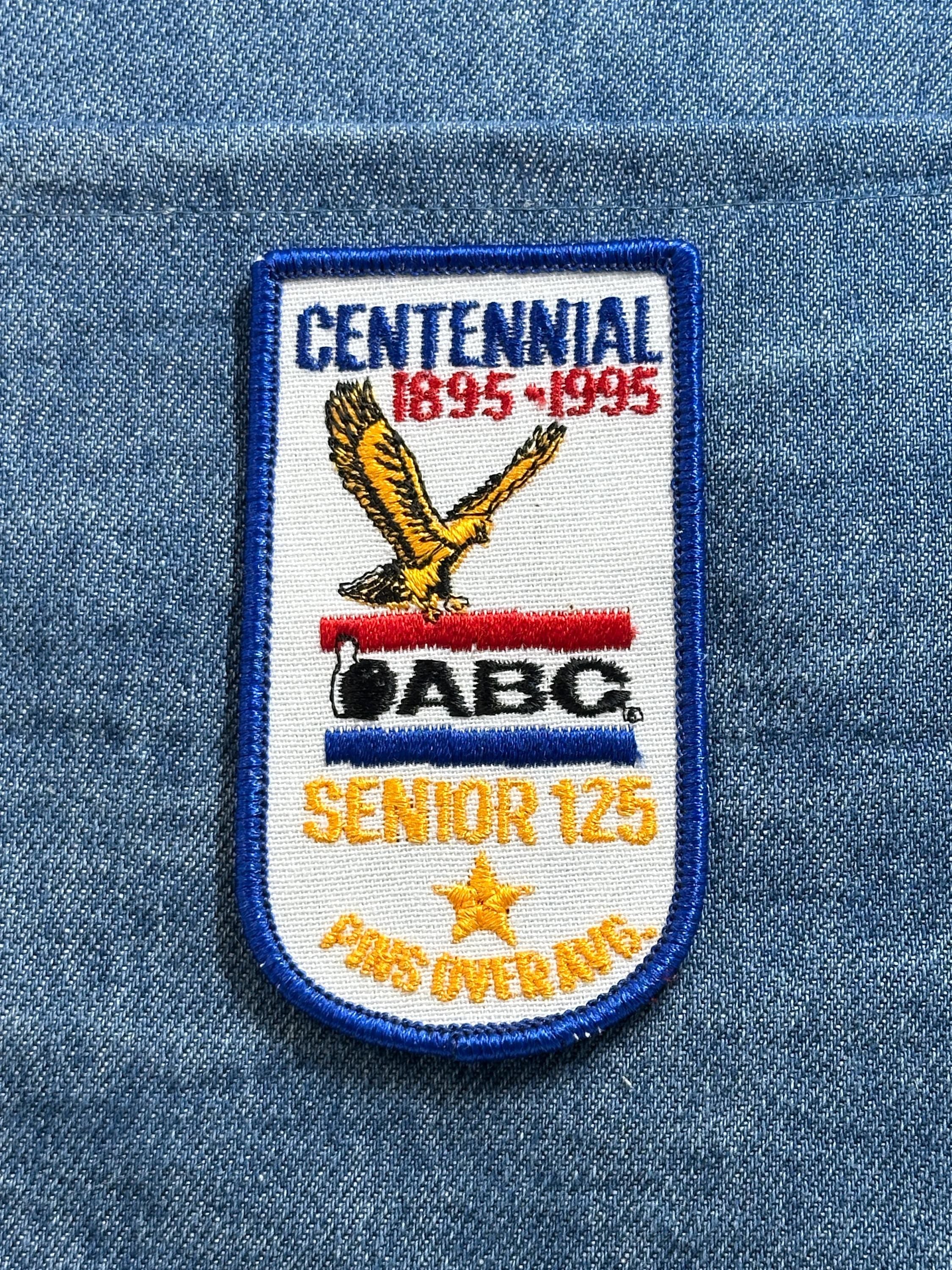 ABC Bowling Patch Centennial 1895-1995 Senior 125 Pins Over Average Award Patch