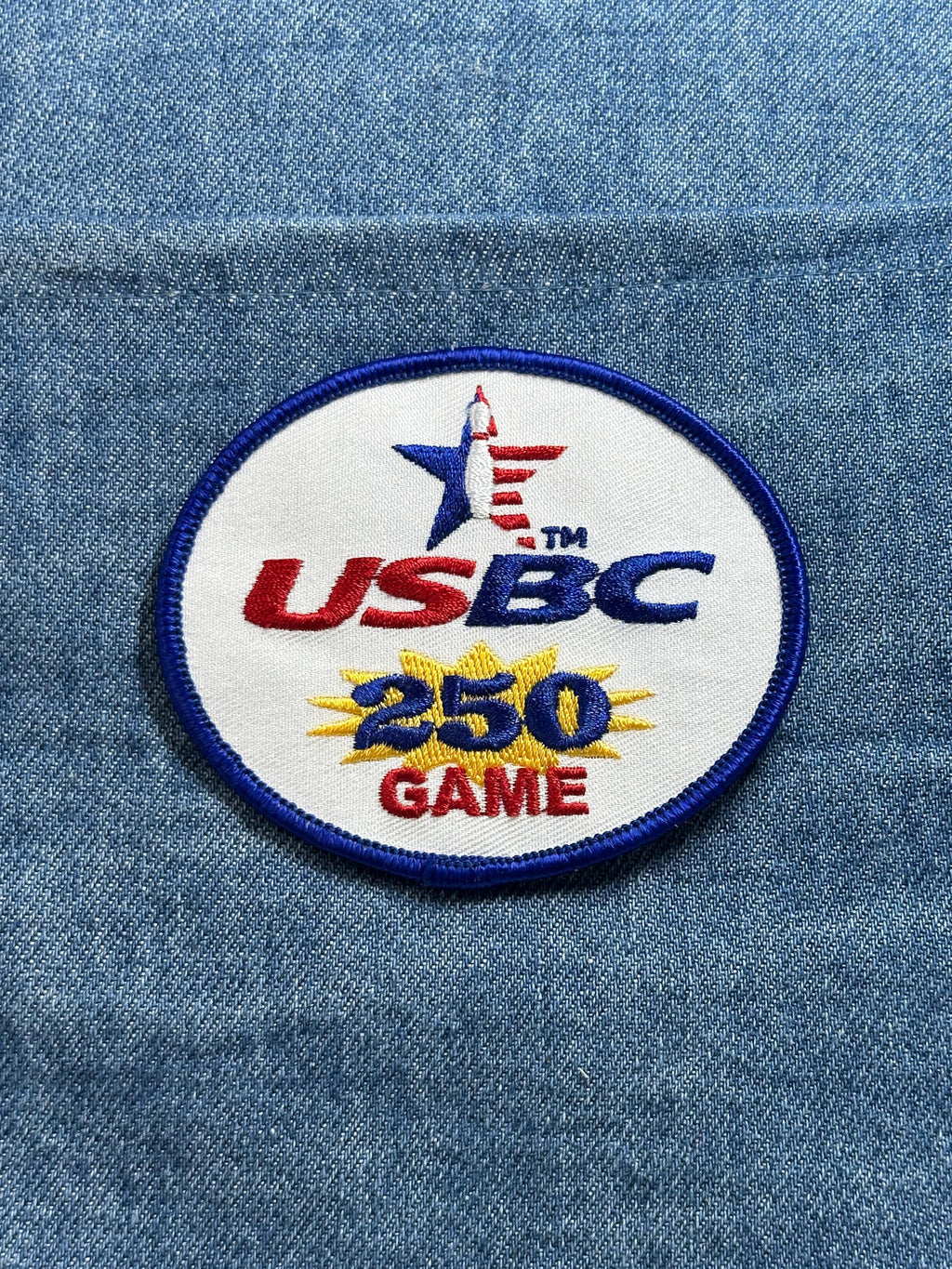 USBC 250 Game Patch: Red White Blue - Bowling Award Accessory