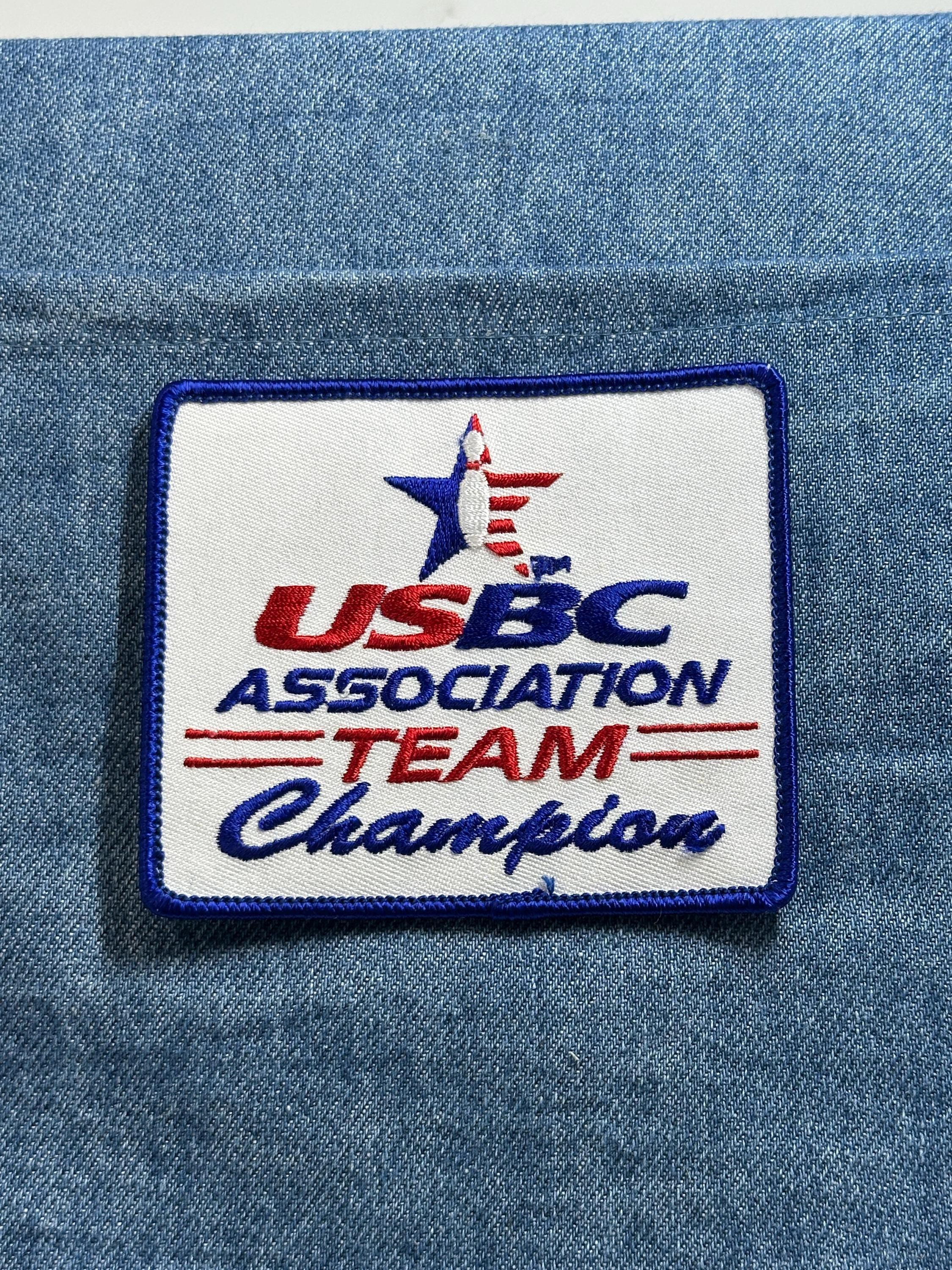USBC Team Champion Patch: Red White Blue - Bowling Award Accessory