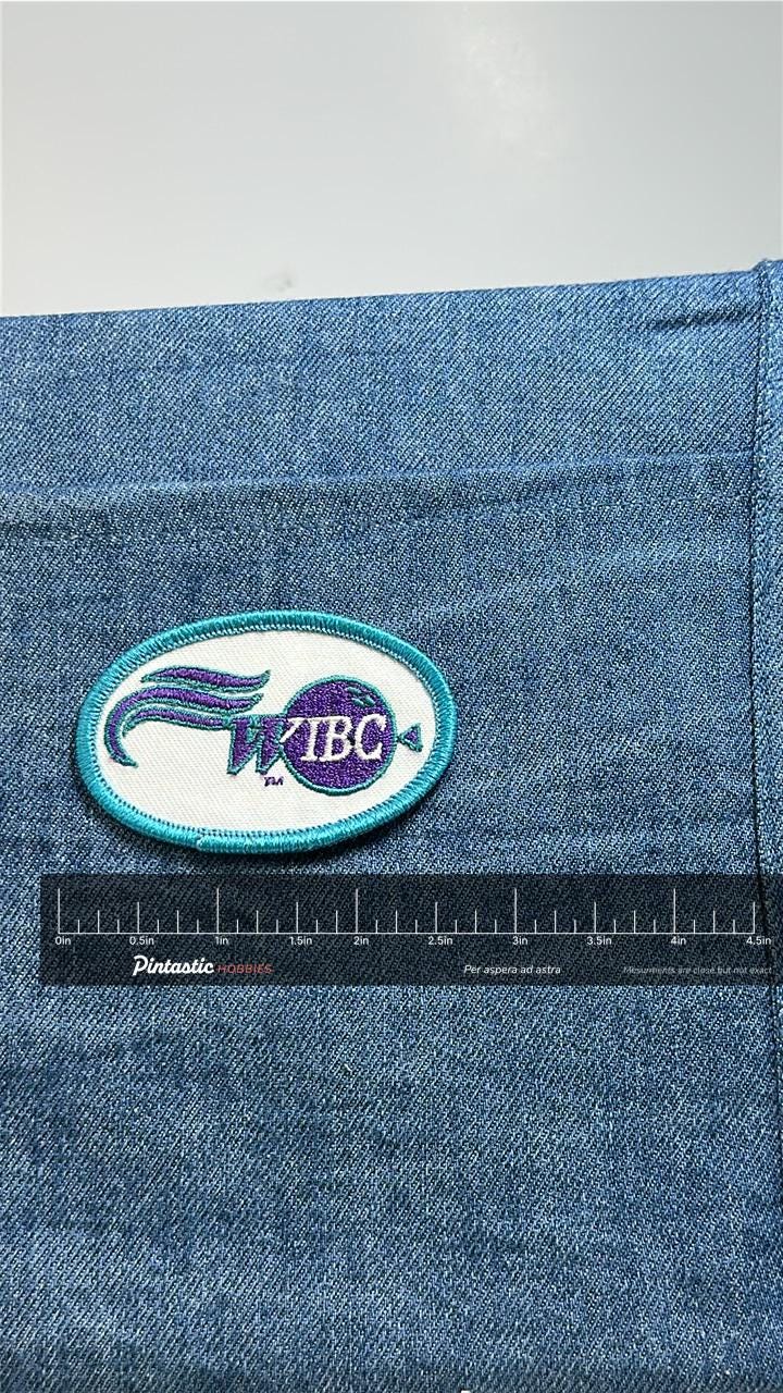 WIBC Logo Patch Vintage Women’s Bowling Congress Bowling Patch with ruler overlay for size reference