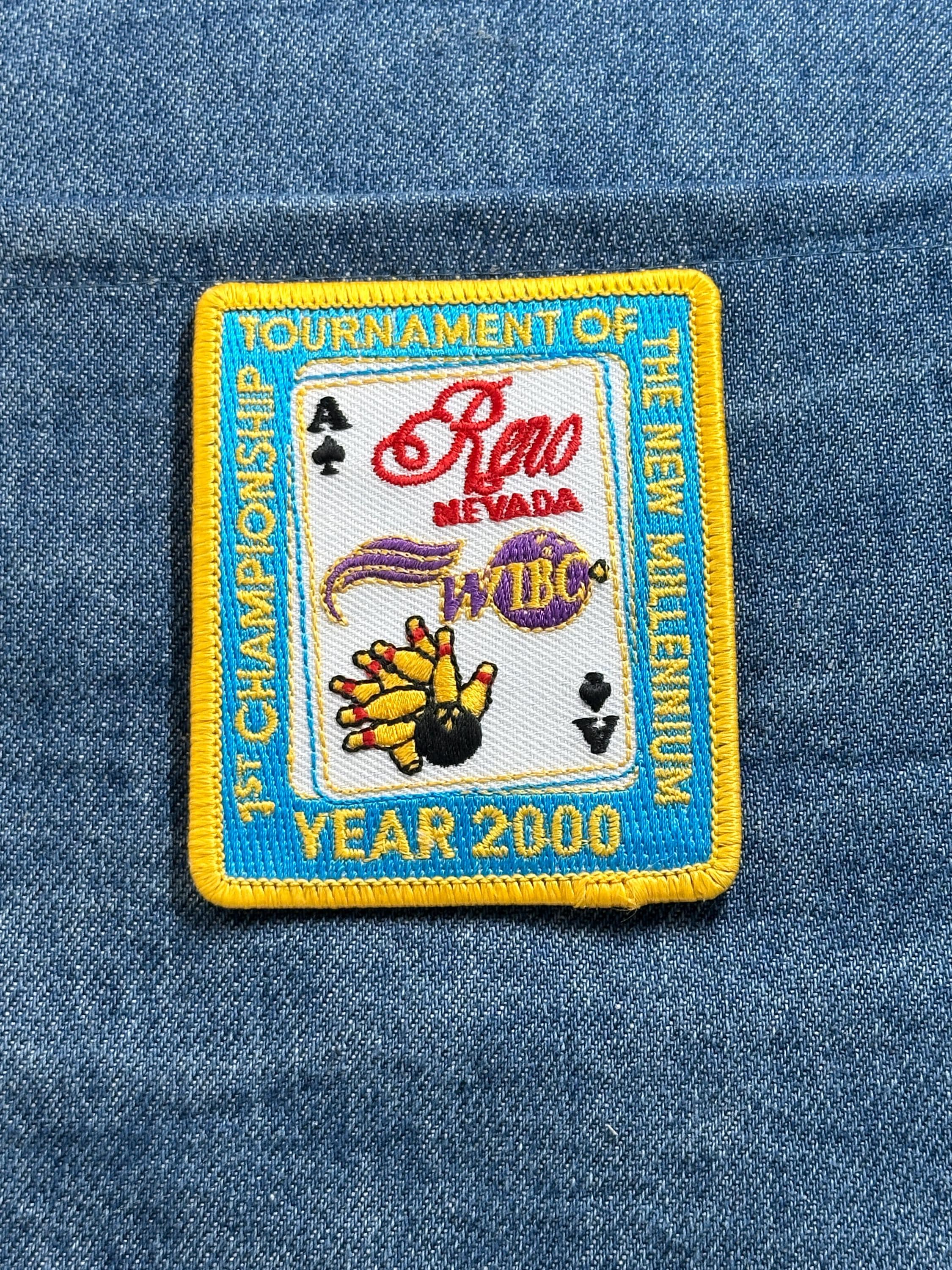 Reno Bowling Tournament Patch: Blue Gold - 2000 Millennium Accessory