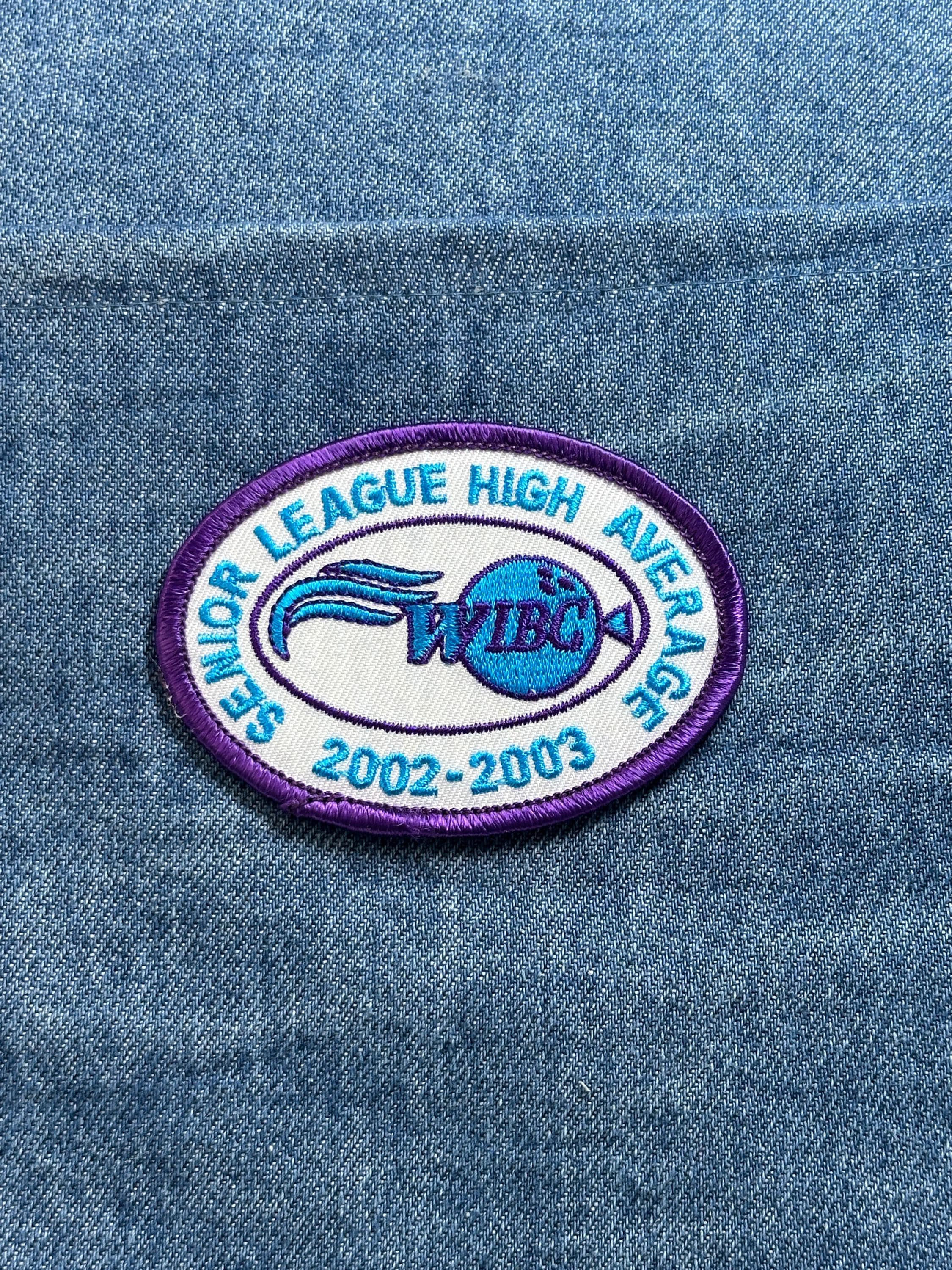 Senior League High Average Patch: Purple & Blue - 2002-2003 Bowling Accessory