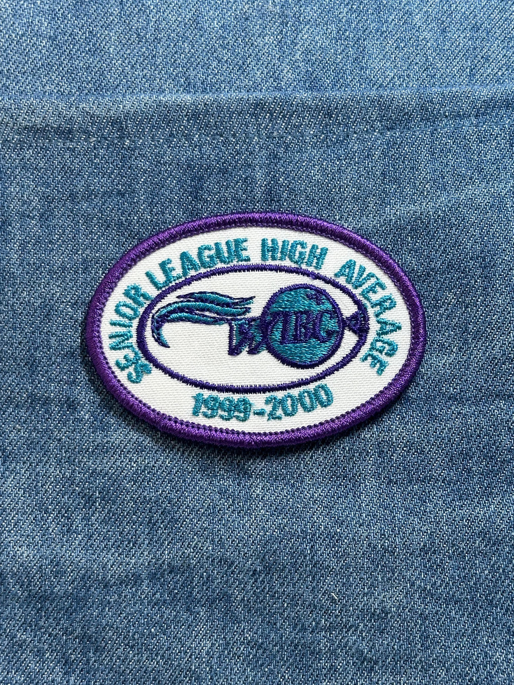 WIBC Senior League High Average Patch 1999 2000 Vintage Bowling Award