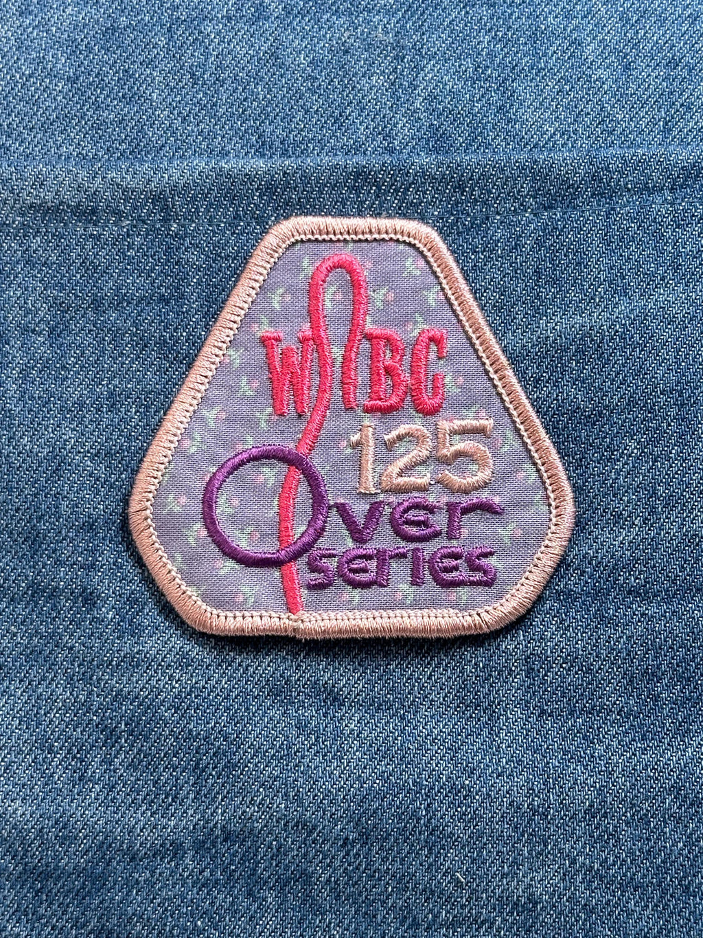 WIBC 125 Over Series Patch Vintage Bowling Award Embroidered