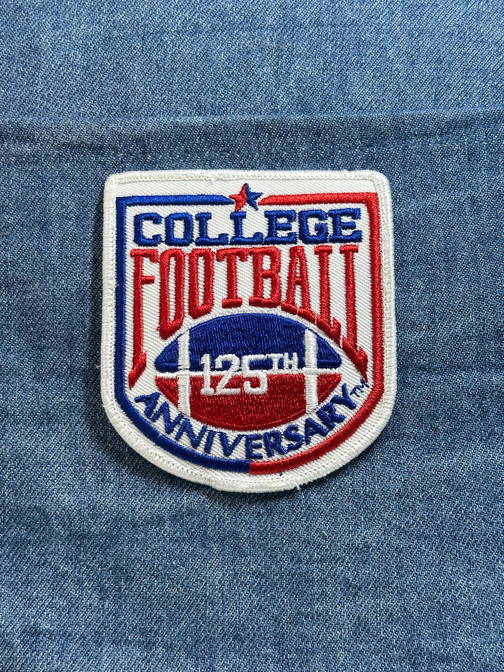College Football 125th Anniversary Patch: Red White Blue - NCAA