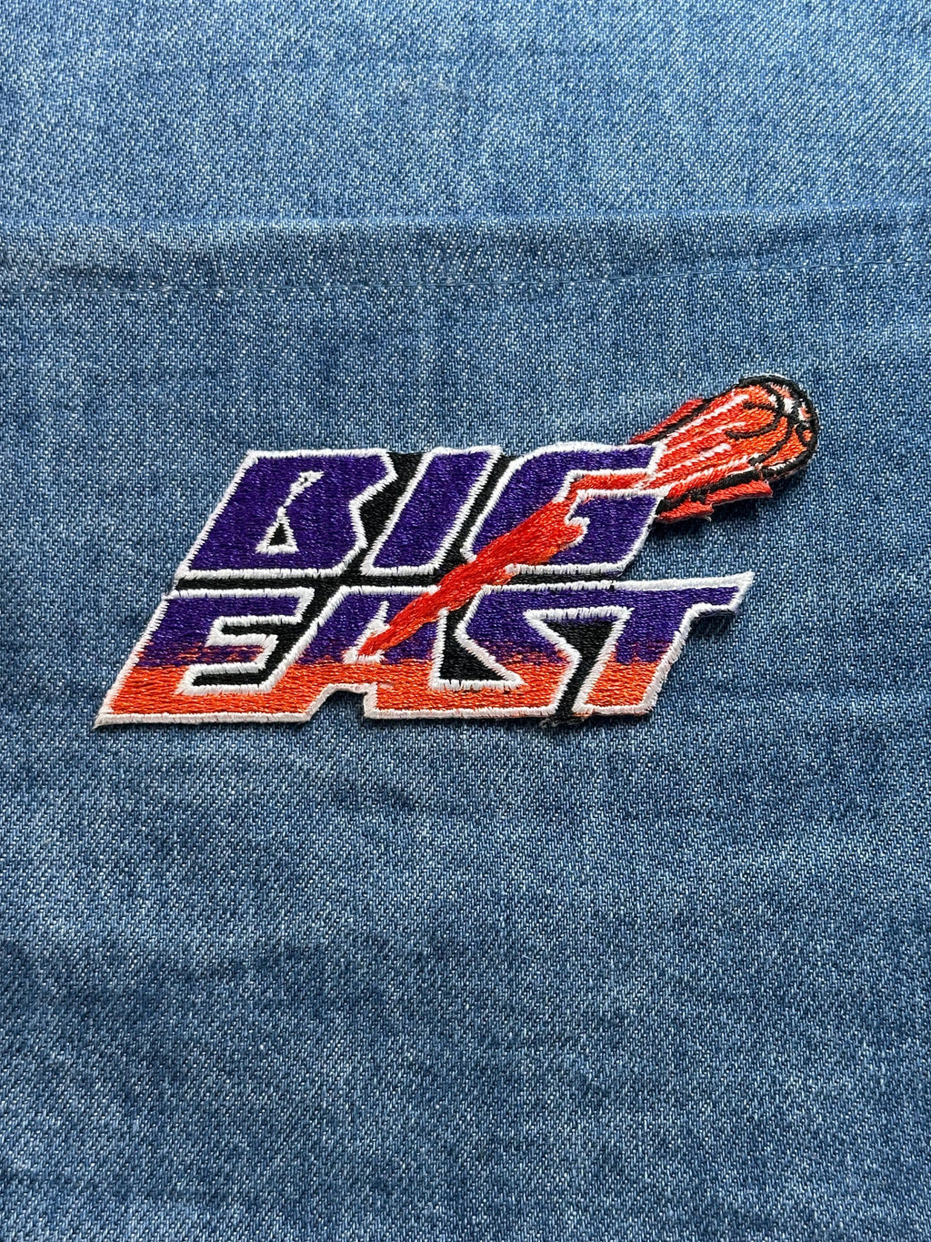 Big Shot Patch: Purple Orange Flame - 90s Sports Accessory