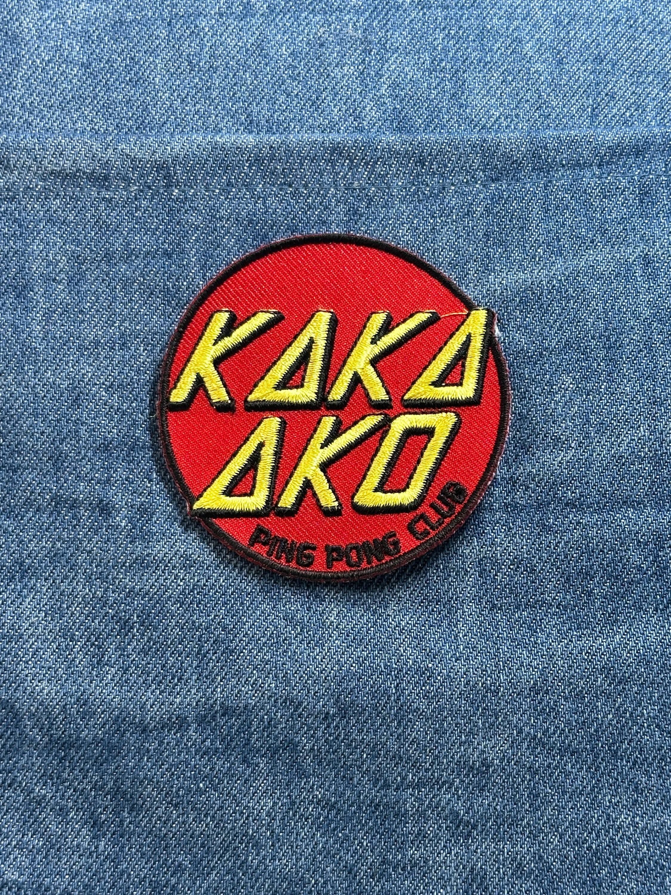 Koko Ako Ping Pong Club Patch Table Tennis Embroidered Retro Sports Patch