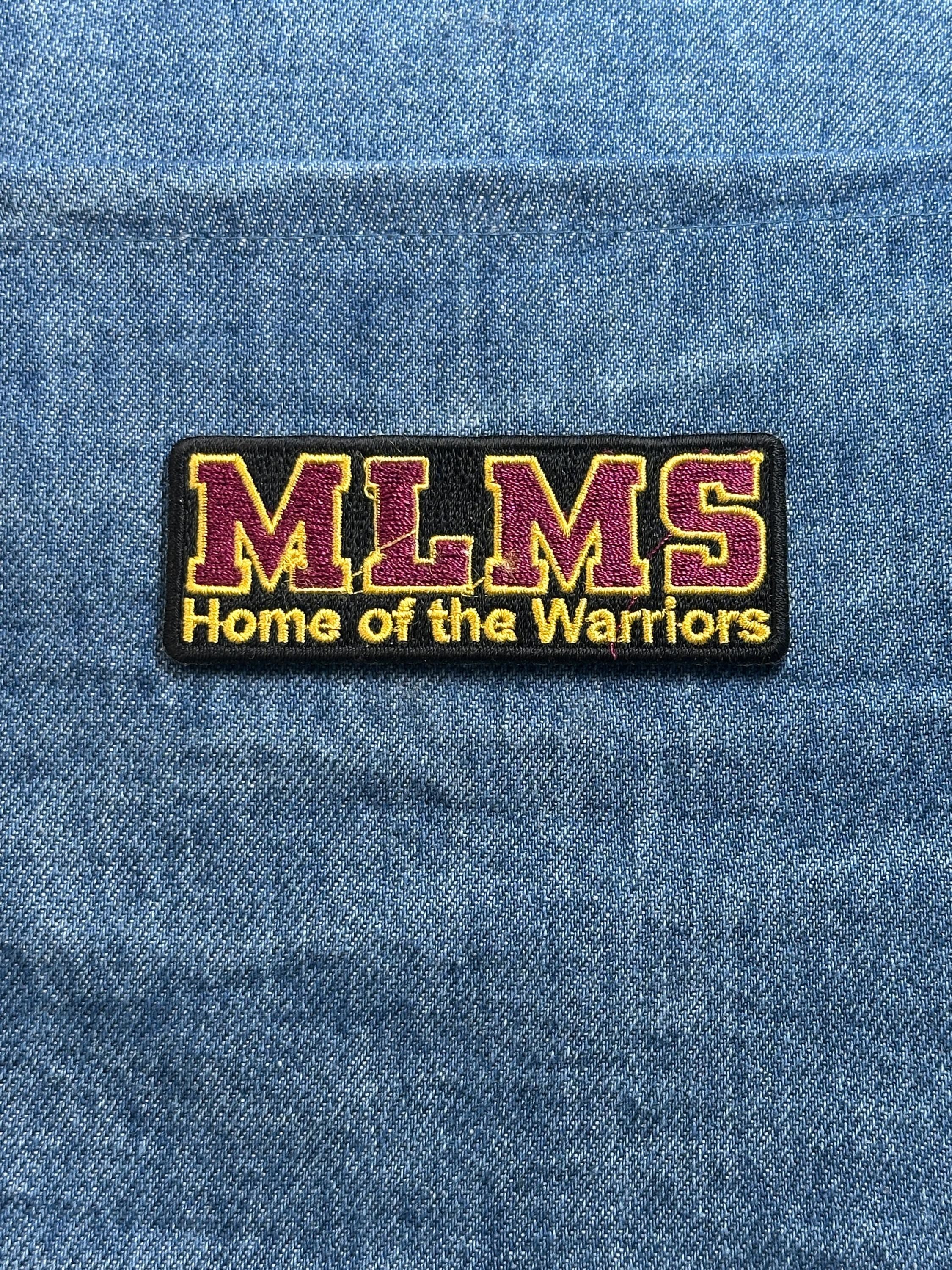 MLMS Patch: Maroon & Gold School Spirit - Warriors Accessory