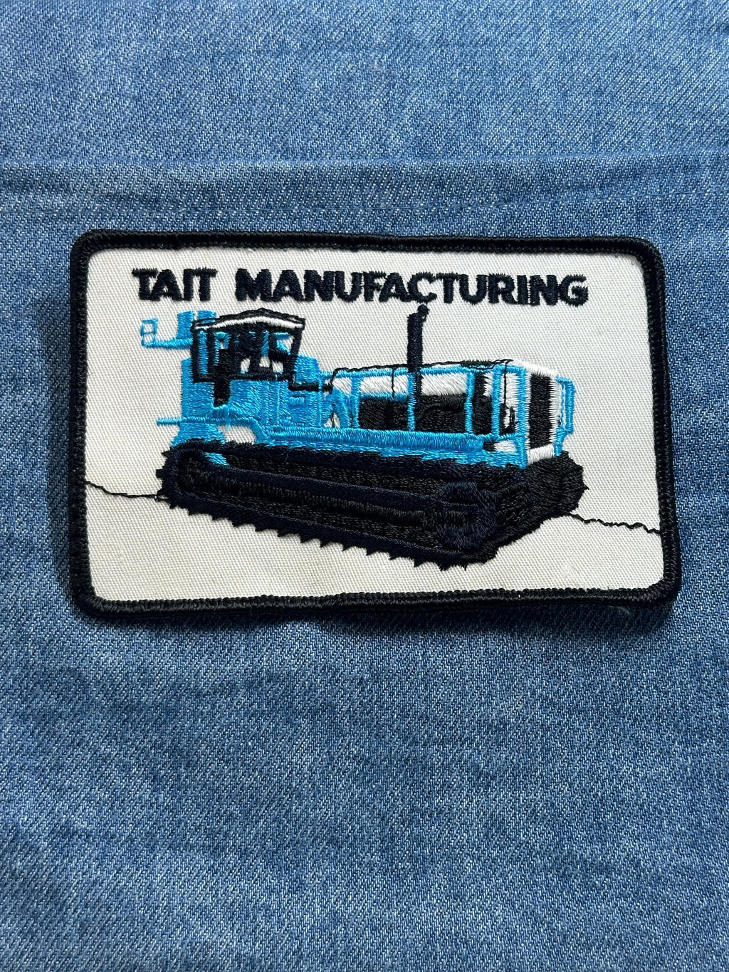 Tait Manufacturing Patch: Blue Tractor Design - Farm Accessory